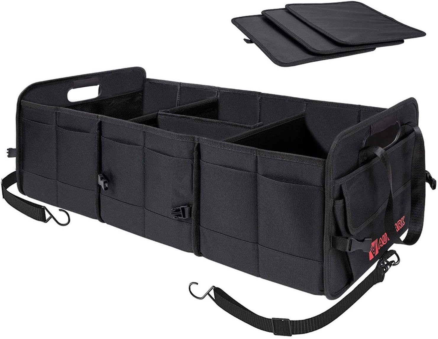 Autoark Multipurpose Car SUV Trunk Organizer,Durable Collapsible Adjustable Compartments Cargo Storage,Ak-072