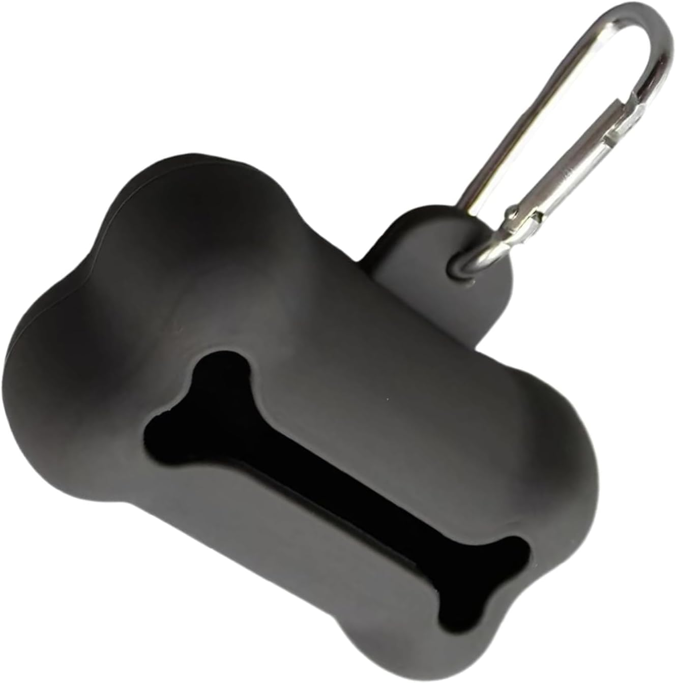 Fokmuaex 1Pcs Silicone Bone Shaped Dog Poop Bag Dispenser Holder for Outdoor Adventures, Outings & Daily Walks