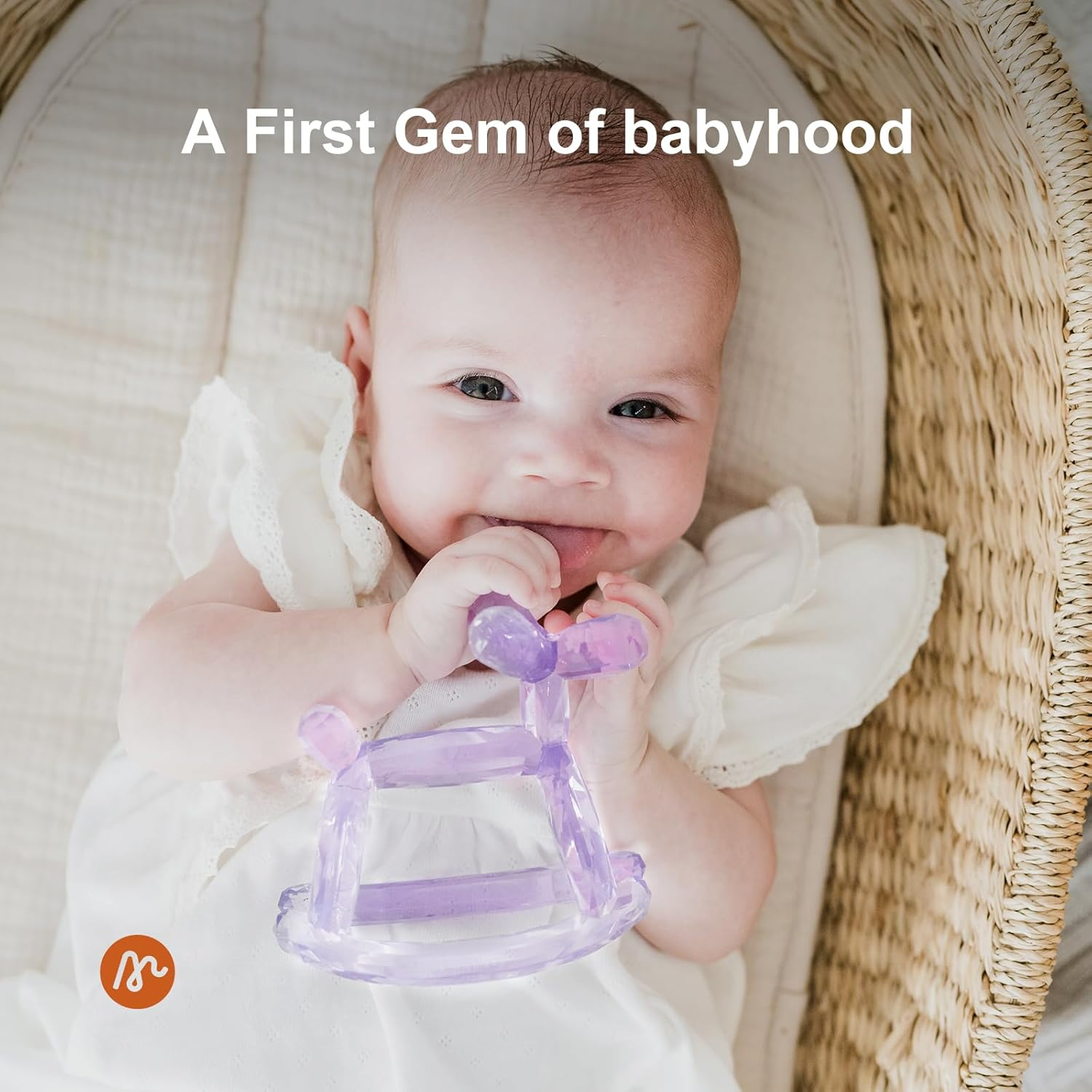 Crystal Jelly Baby Teether - Baby Teething Toy 3-6 Months | Global Safety Tested in 33 Countries | Bpa-Free Silicone Easy-Grip Odorless Anti-Choking Design (Voyages) - Clear image number 3