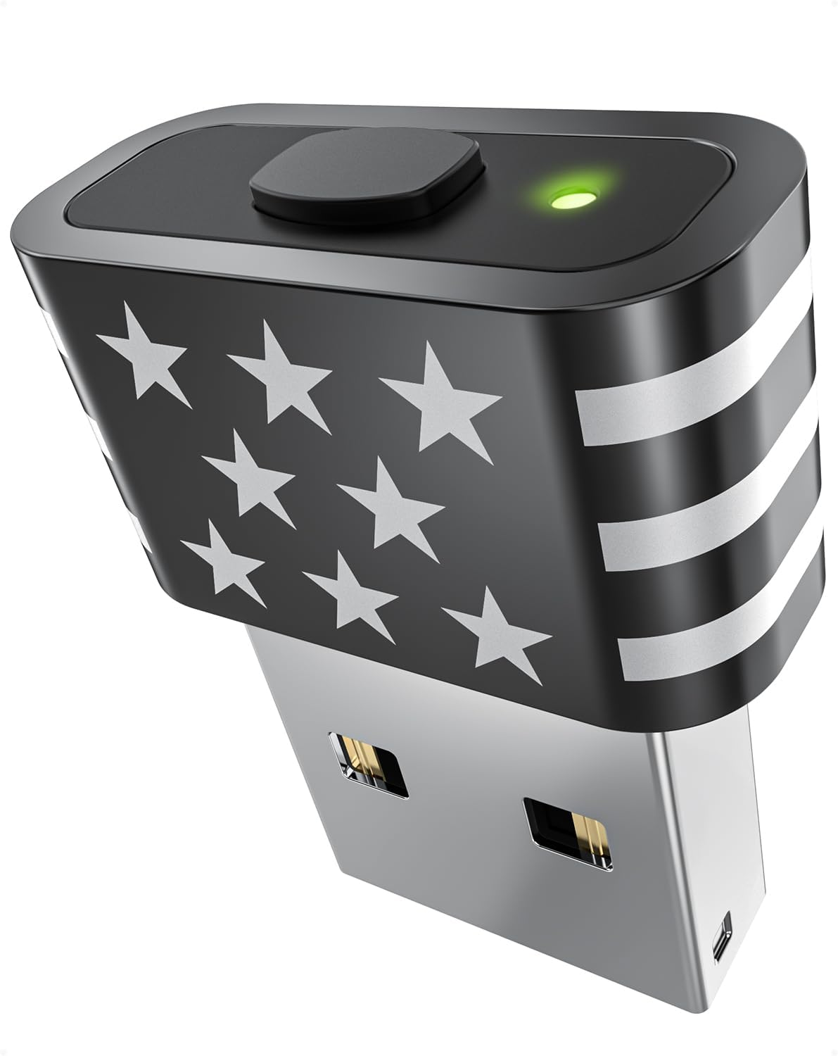 Geyes Mouse Jiggler Undetectable,Mouse Mover Device Has Two Swing Modes Jiggle and Multi-Track,Keeps for Macbook Computer Laptop Awake, Driver-Free, Plug-Play，With Switch,Metal Black - Silver image number 7