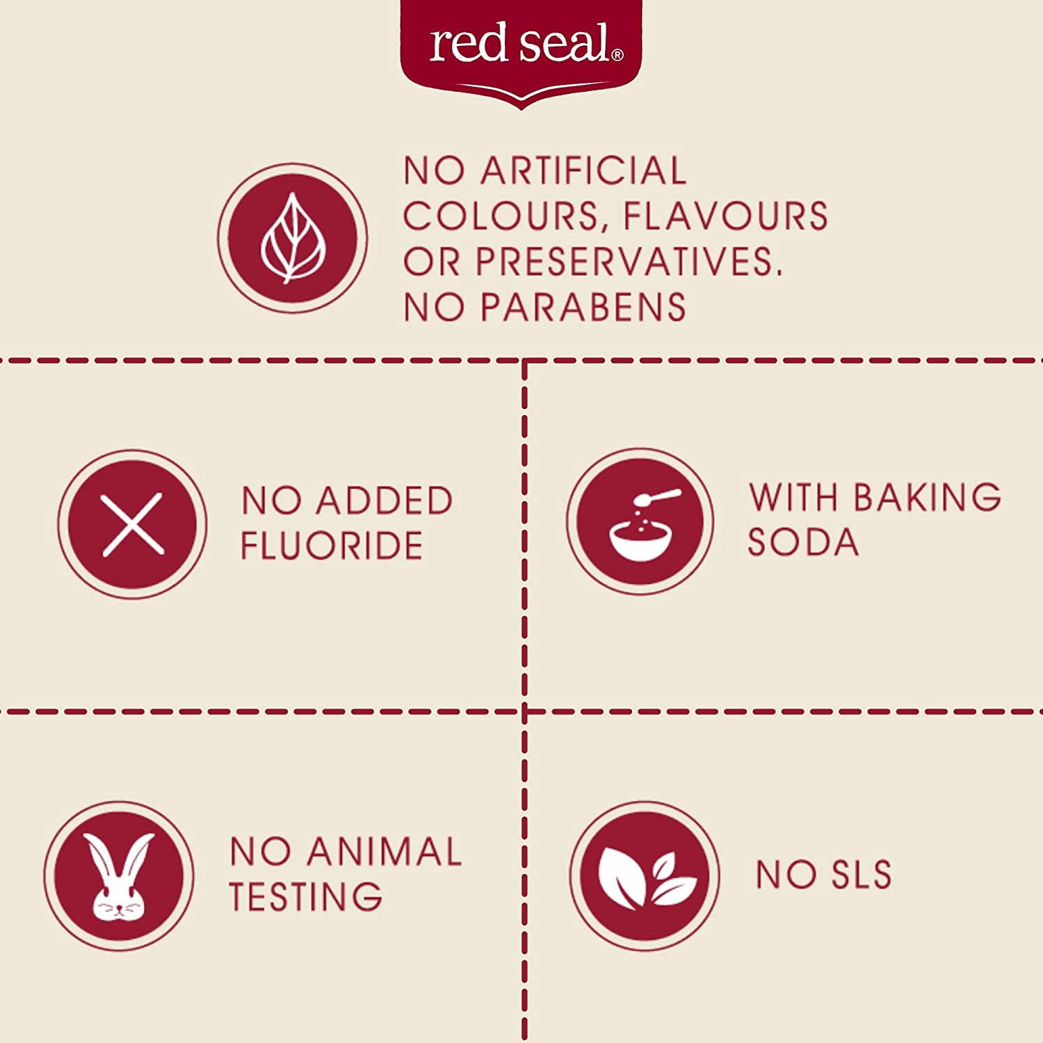 Red Seal Whitening Natural Toothpaste 100 G image number 1