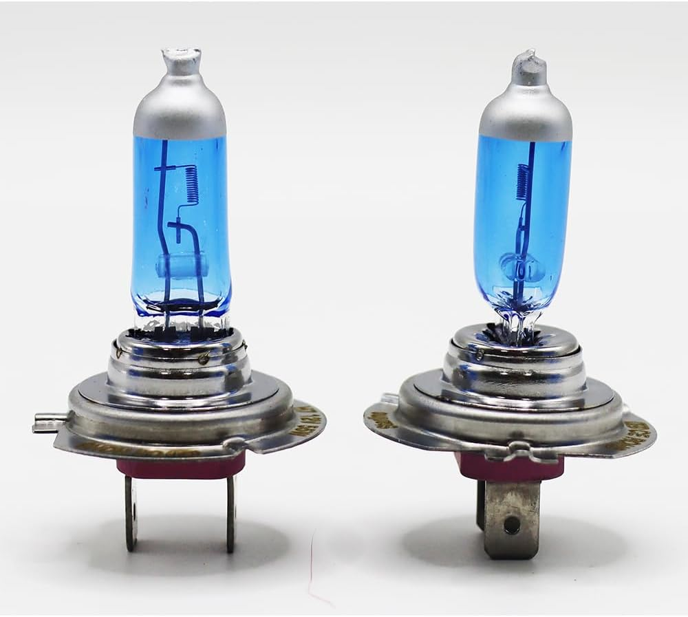 H7 3800K 55W 12V Halogen Headlight, Car Super White Light Lamp Bulbs, Car Headlight Fog Light Lamp Replacement, Pack of 2 (H7) - 9005 image number 7