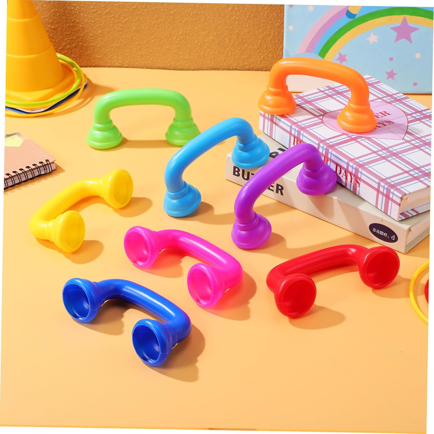 Toddmomy 24 Pcs Whisper Phone Plastic Reading Phones for Speech Therapy Fine Motor Skills Development