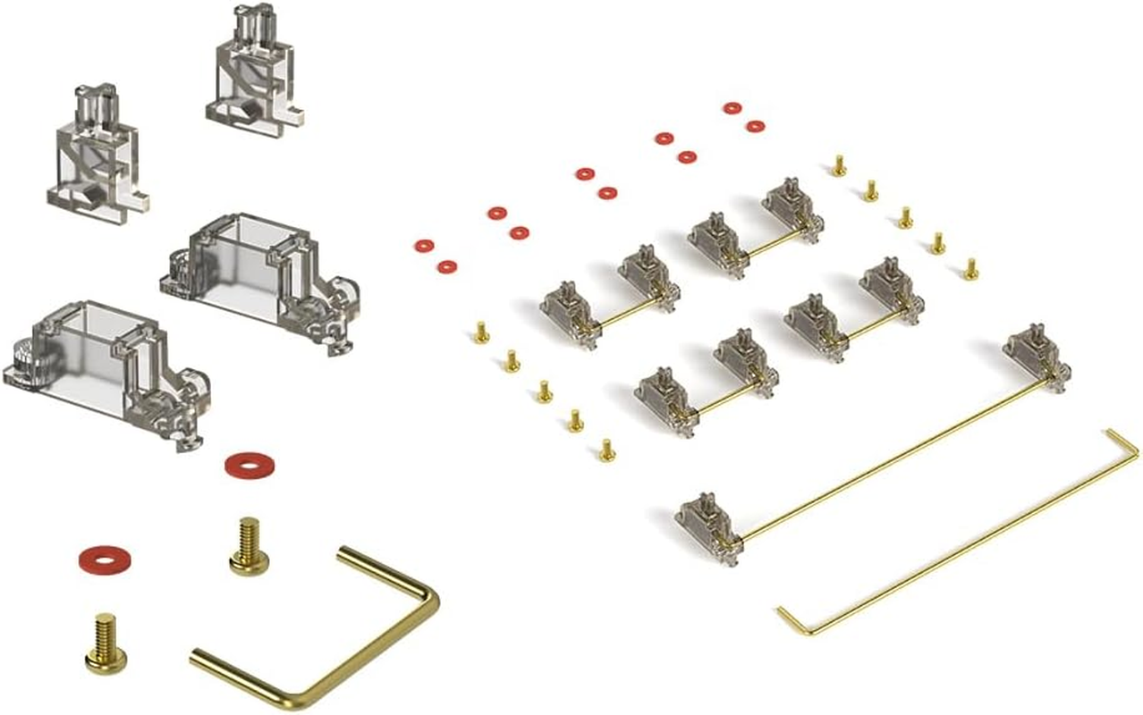 GATERON Ink V2 Screw in Stabilizer, RGB New Set Stab Hot Swap for 60% Layout MX Mechanical Keyboard image number 5