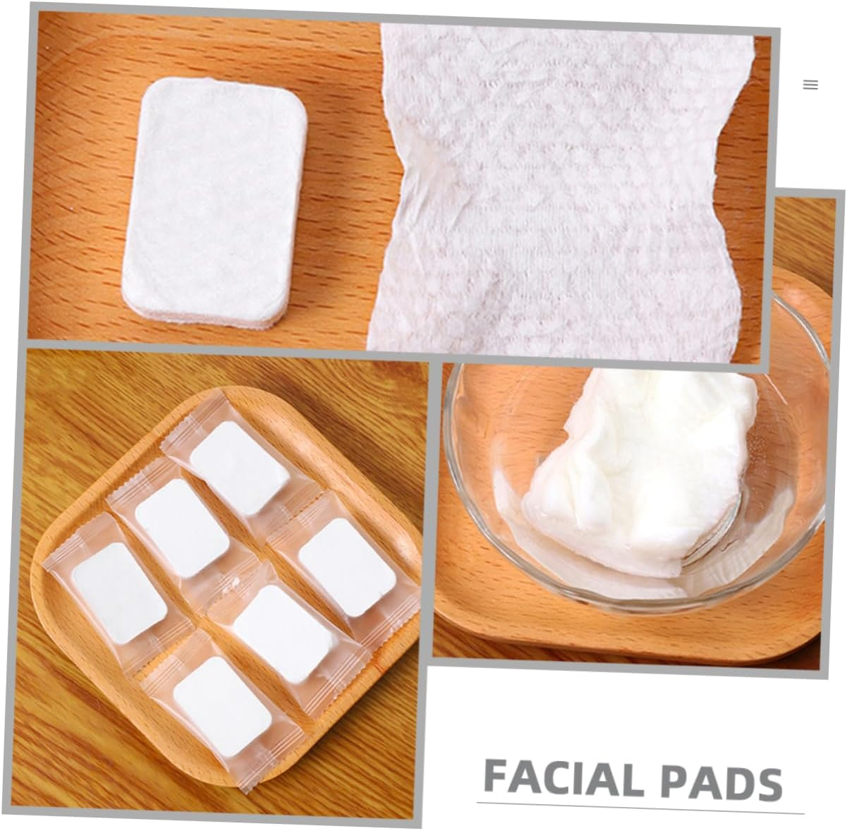 Ipetboom Usage 1 Pack of Compressed Non-Woven Face Cleansing Pads Multipurpose Makeup Remover Pads for Face Eyes