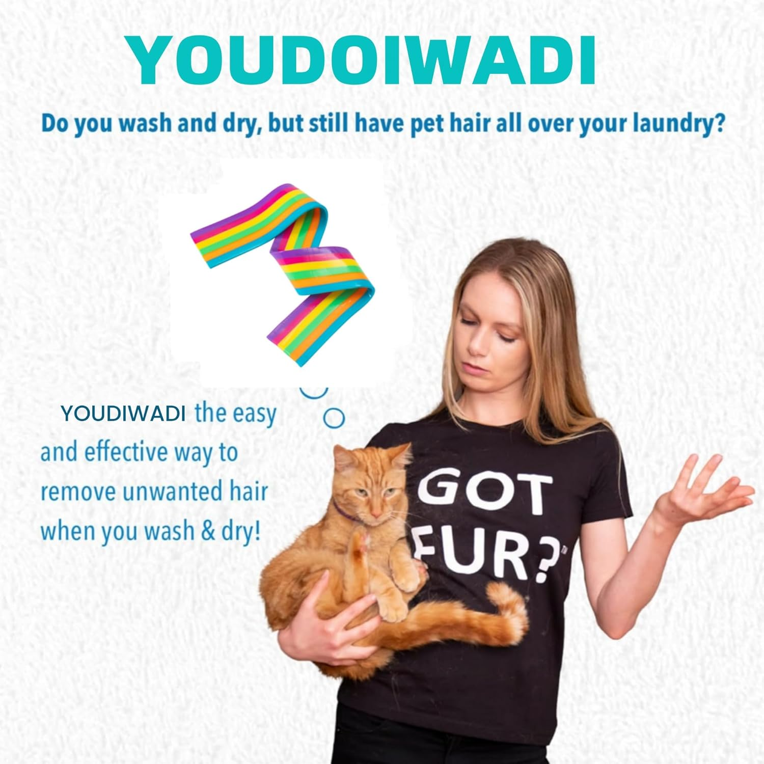 YOUDIWADI Pet Hair Remover for Laundry,Reusable Dog & Cat Hair Remover Tool,Super Viscous Pet Hair Remover for Washer and Dryer Machine Removes Pet Fur, Hair, Lint Remover,Clothes, CHANGLIAN11