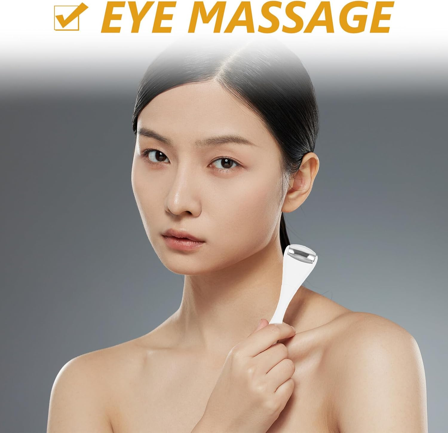 Ice Roller for Eyes and Face White Facial Ice Roller Tool for Eye Puffiness and Skin Care for &rsquo; and Face Care image number 2