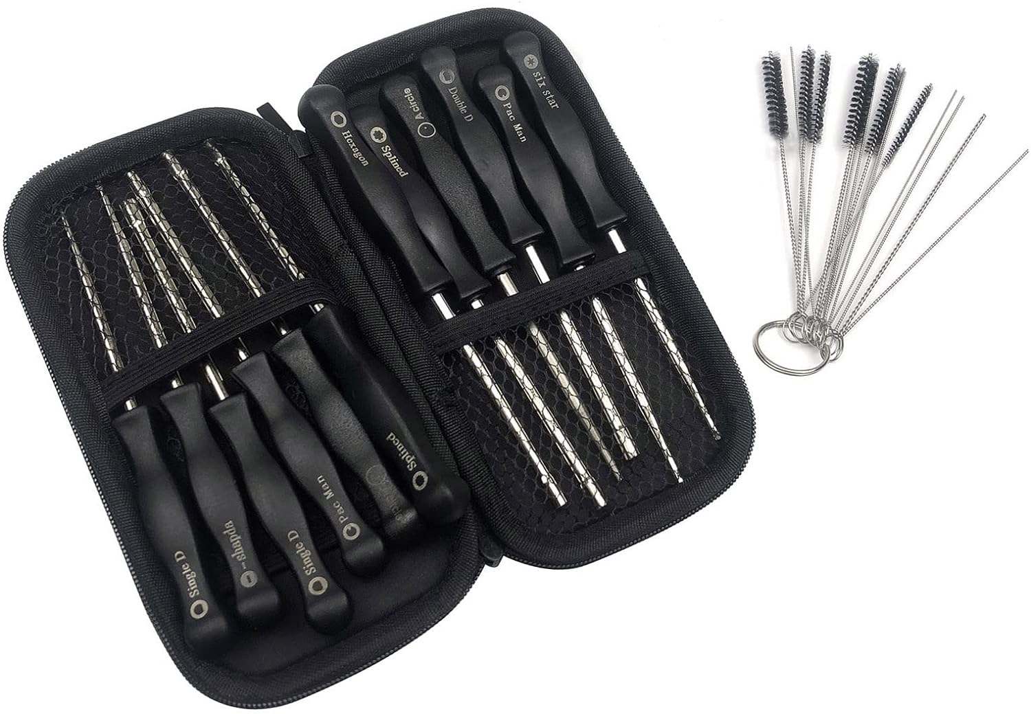 Eacam 12PCS Carburetor Adjustment Tool with Cleaning Tool for 2 Cycle Small Engine Replacement for Poulan Husqvarna STHIL Echo Trimmer Weedeater Chainsaw image number 1