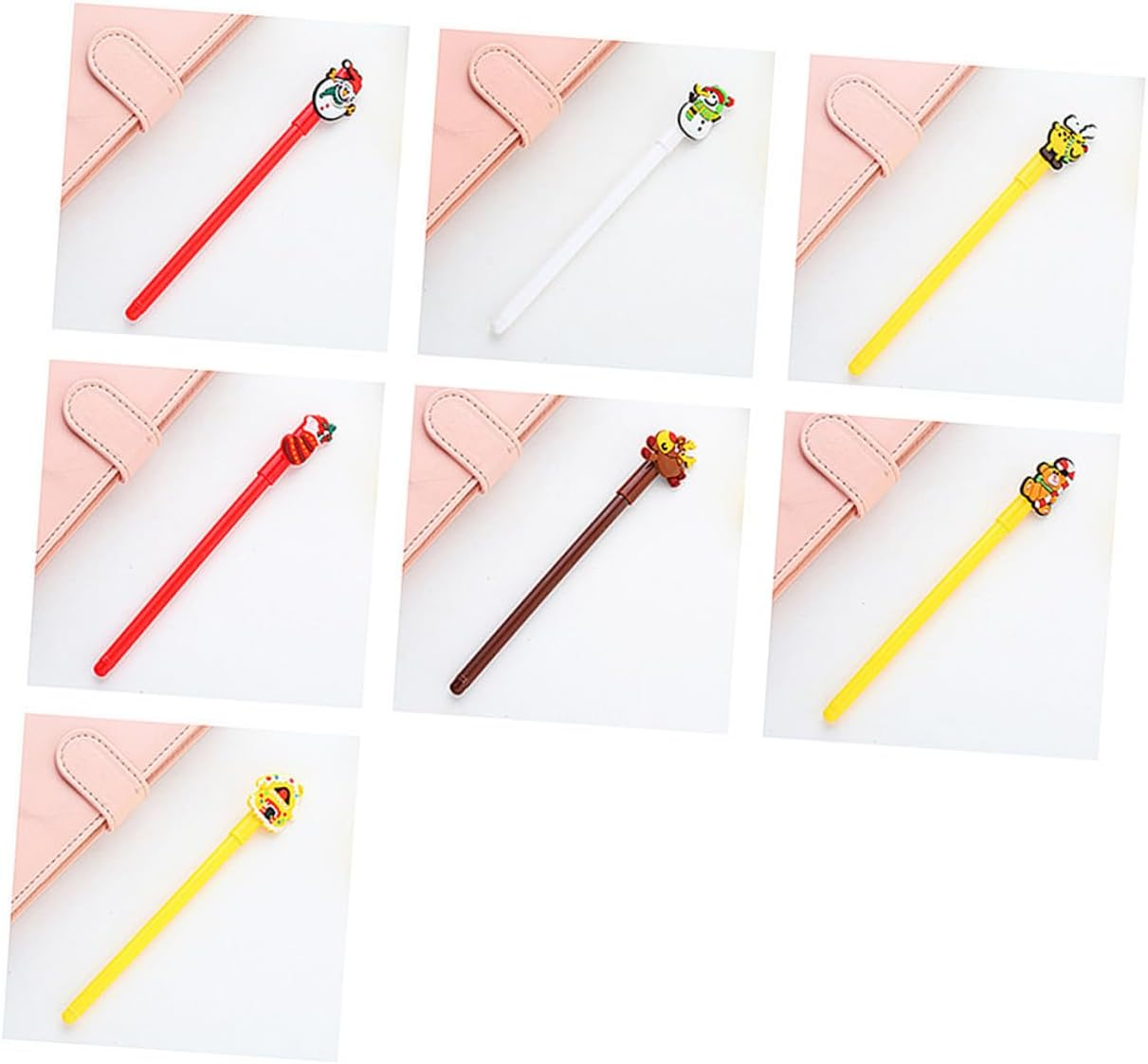 NUOBESTY 84Pcs Christmas Themed Rollerball Pen Cartoon Gel Pen Stationery for Boys and Girls