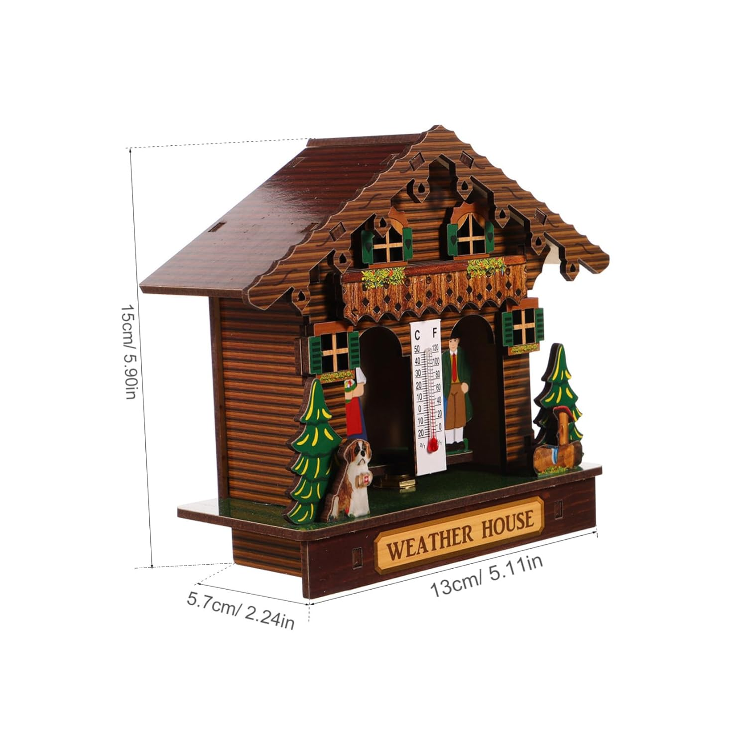 UPKOCH Wall Mount Thermometer Hygrometer Barometer Indoor Weather Station for Home Office Room High Precision Temperature and Humidity Measurement image number 2