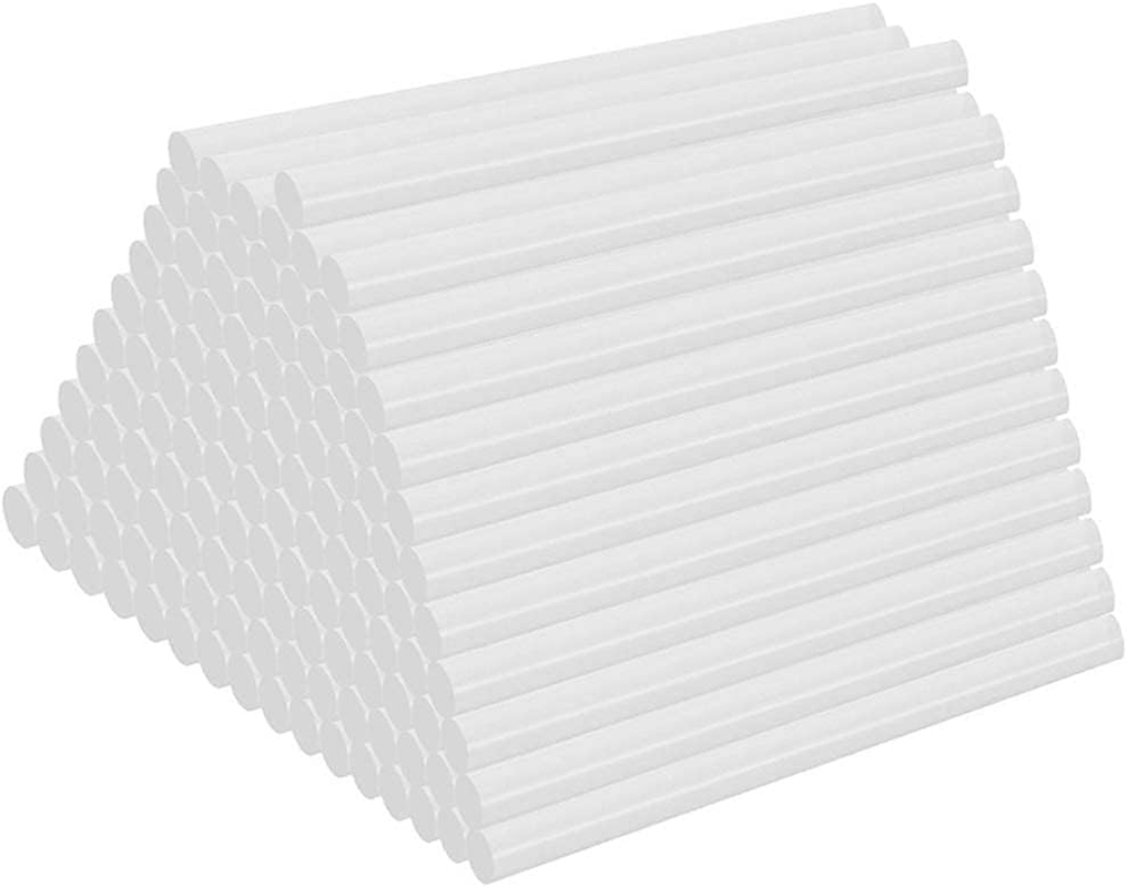 100Pack Hot Glue Sticks -7Mm X 100Mm Hot Glue Gun Sticks， 5/16" D, 4" L Hot Melt Glue Sticks for DIY Hobby Craft General Repairs, Home Decoration and Gluing Projects