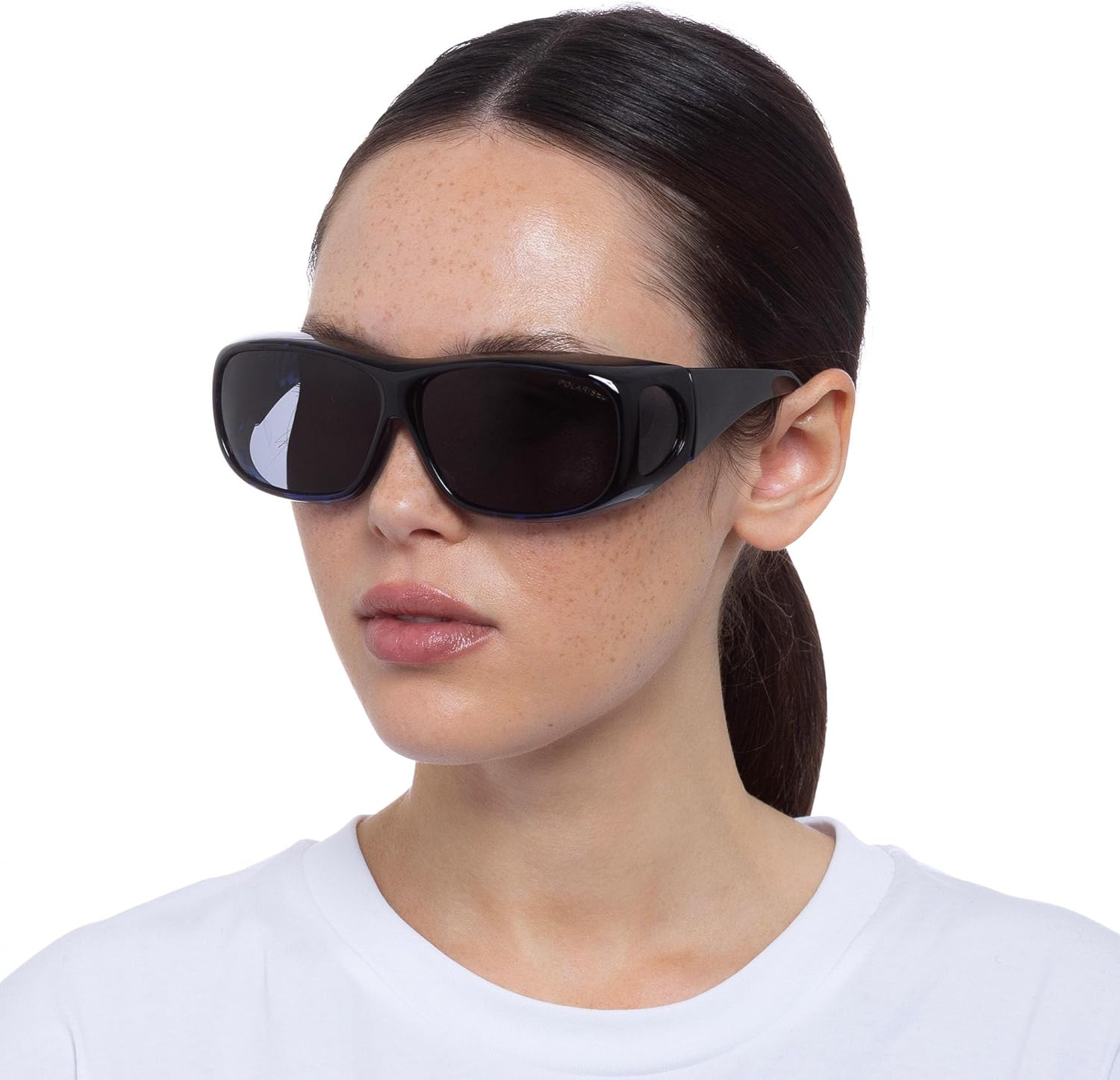 Cancer Council Uni-Sex Jervis Fitovers Navy Tort Rectangle Sunglasses image number 4