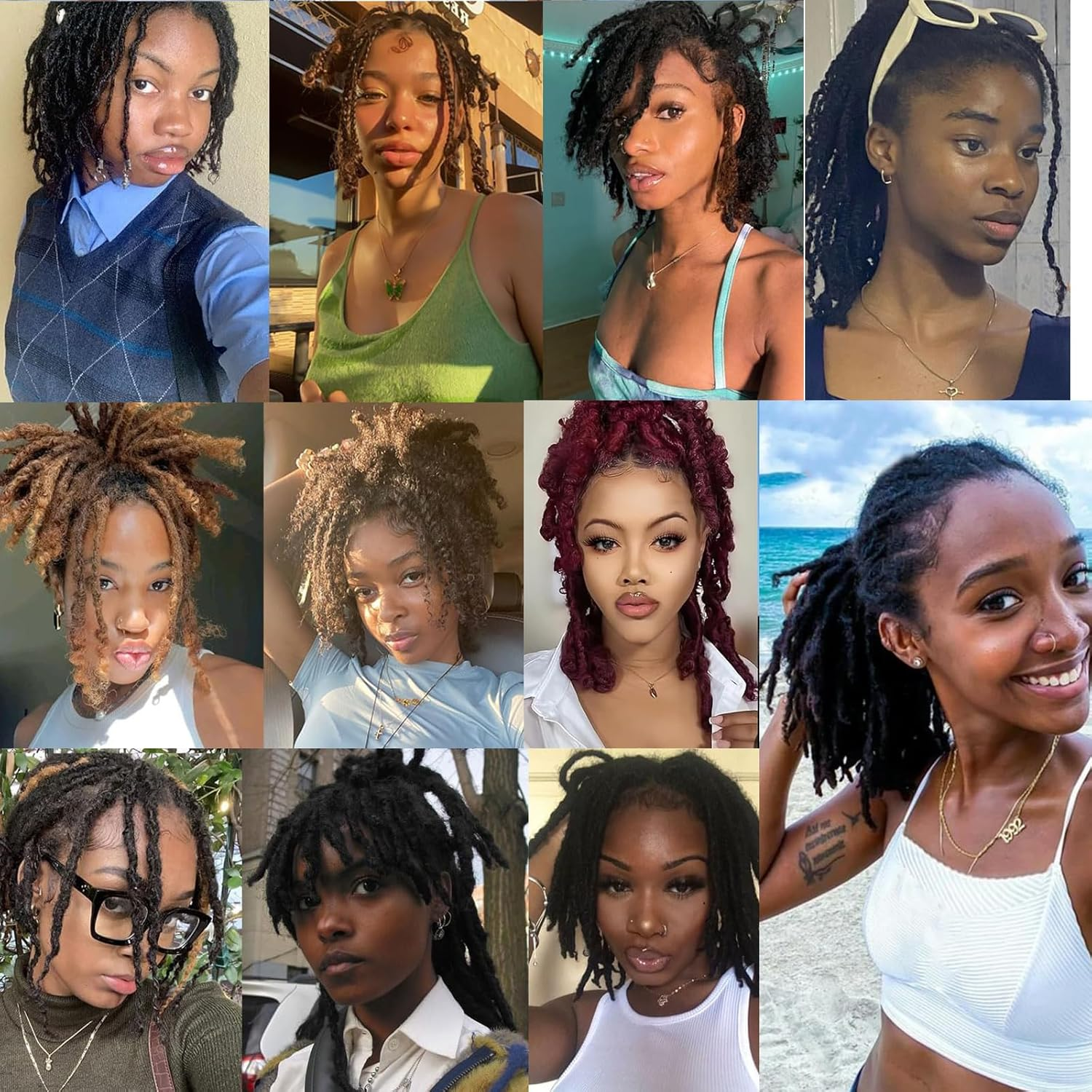 SHIHERESH 12 Inch Afro Kinky Curly Braiding Hair Bulk for Dreadlock Extensions 3 Bundles Marley Twist Hair Bulk for Micro Locs Spring Afro Twist Braids and Repair Locs (27#, 30 G/Pack)