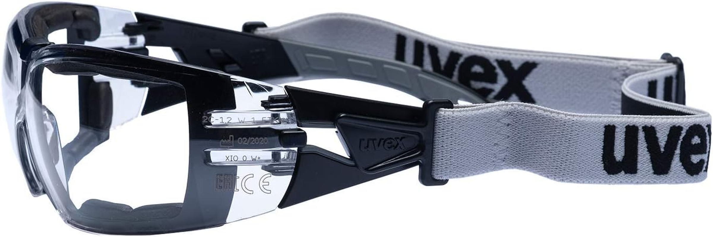 Uvex Pheos Guard Supravision Extreme Safety Glasses Transparent/Black/Grey Pack of 10 image number 3