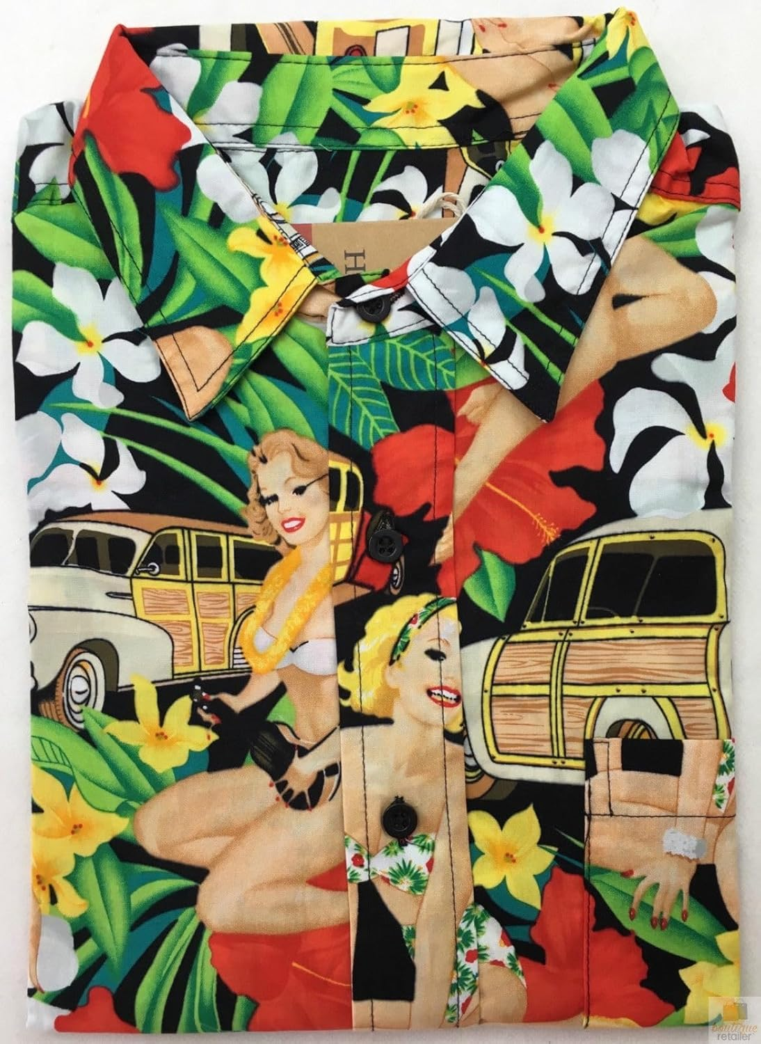 Men'S Hawaiian 100% Cotton Beach Tropical Summer Shirt