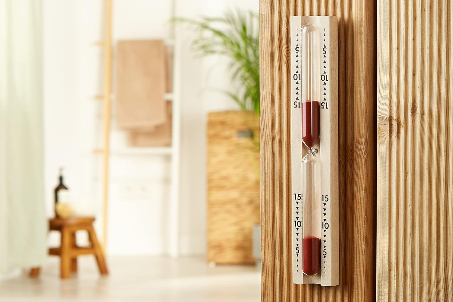 TFA 40.1001 Sauna Hour-Glass 5.2X3X28.7 Cm Beech Wood image number 2