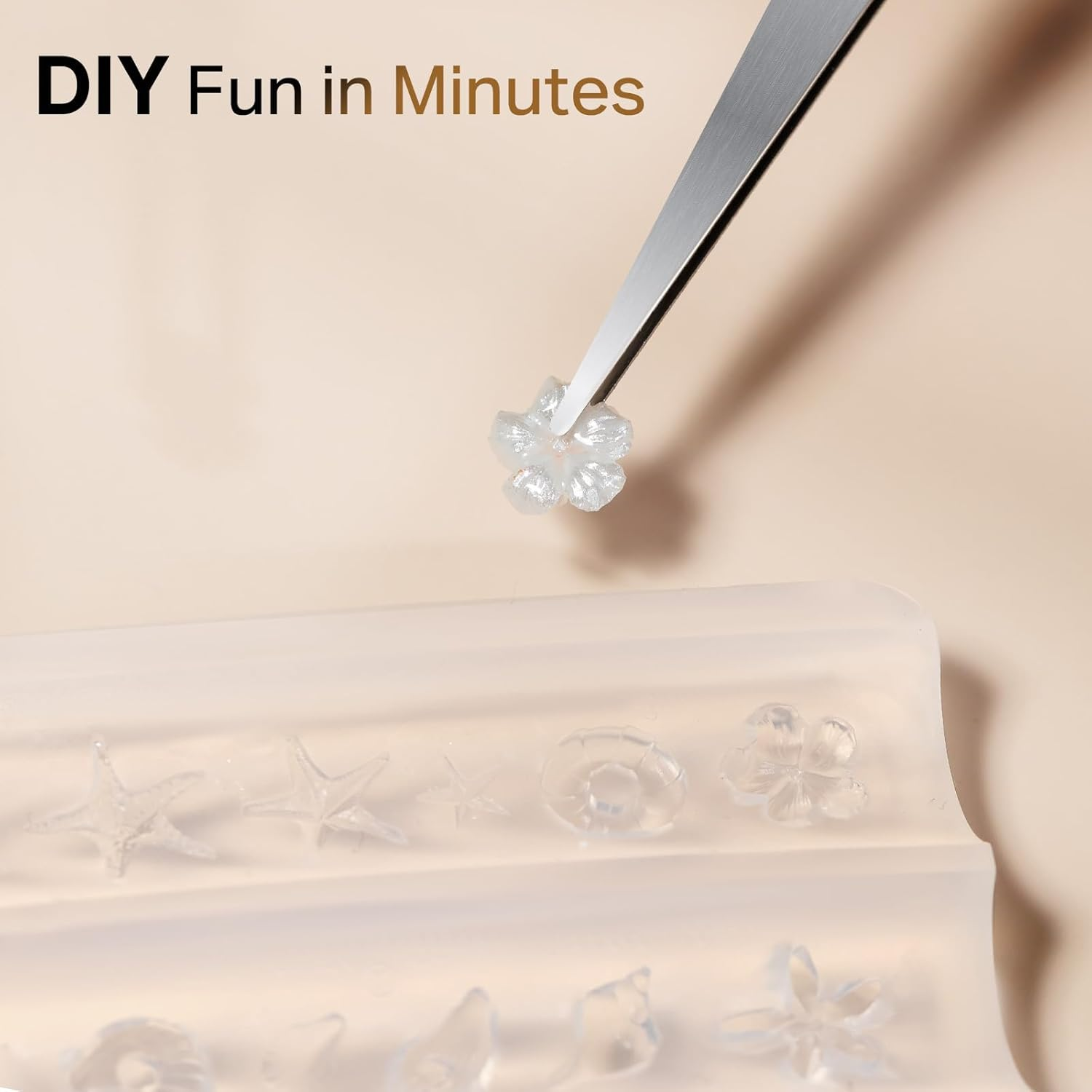 MIZHSE 3D Nail Molds for Nail Art, 1PC Silicone 3D Charm Beach Ocean Nail Molds for 3D Sculpting Gel Nail image number 3