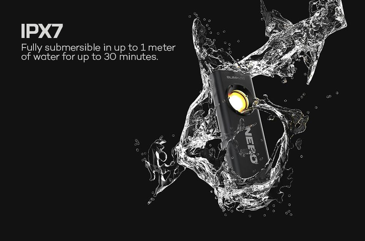 NEBO Slim+ 1200 Rechargeable 1200 Lumen LED Flashlight image number 4