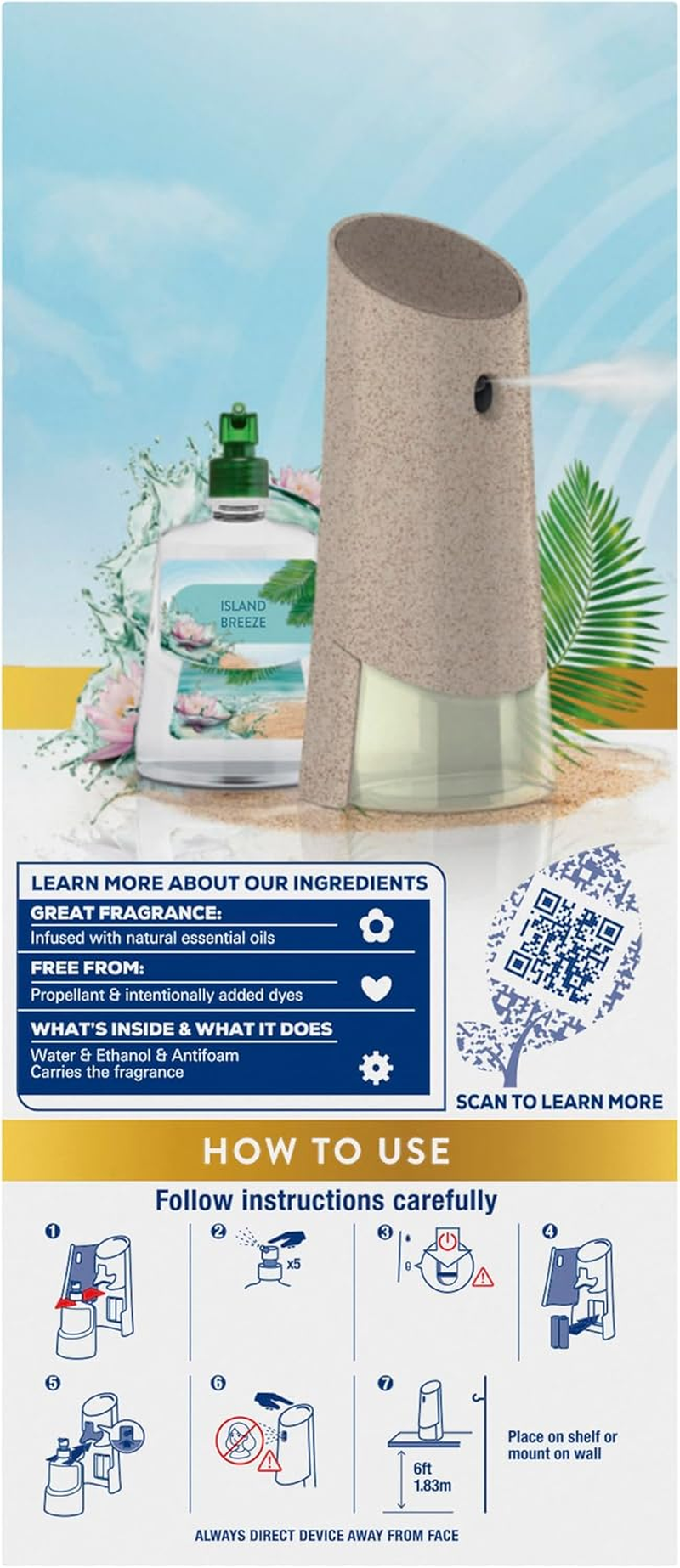 Airwick Island Breeze Automatic Spray Starter Kit image number 1