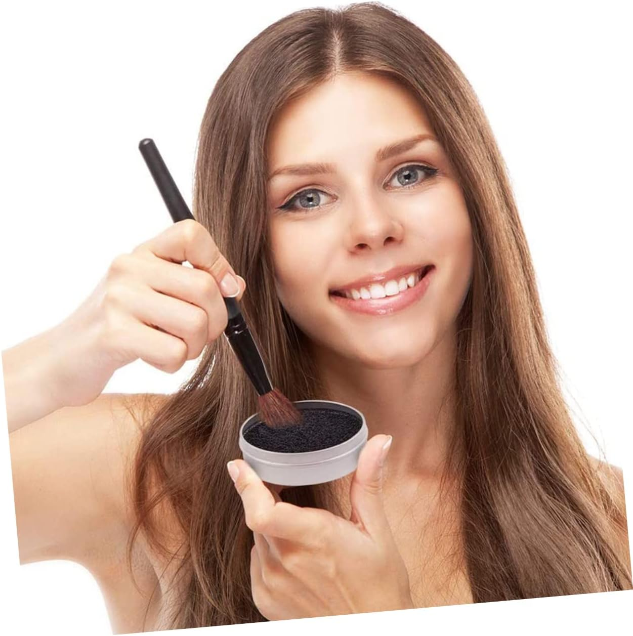 GLEAVI Set De Maquillaje 1 Set Makeup Sponge Tools Face Sponge for Makeup Colour Brush Cleaner Makeup Brush Cleaner Makeup Powder Activated Carbon Sponge to Color Makeup Set image number 5