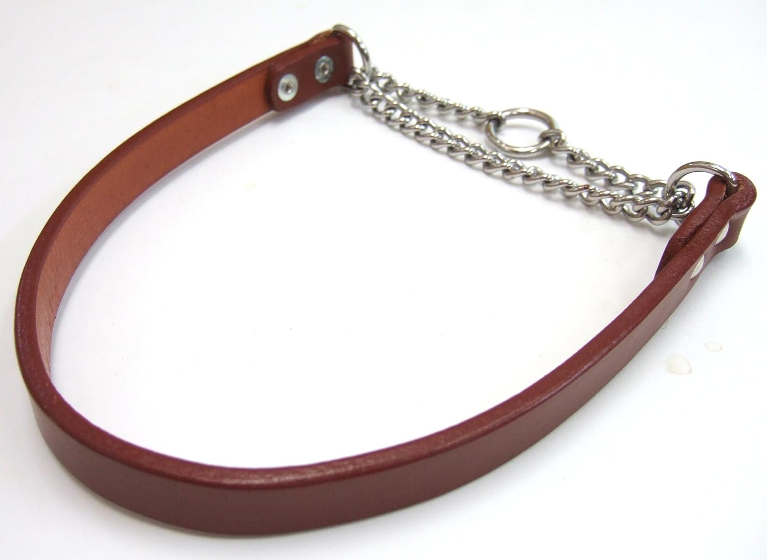 ONS Leather Chalk #35 Brown (Small Dogs) [Training Collar Anti-Pull]