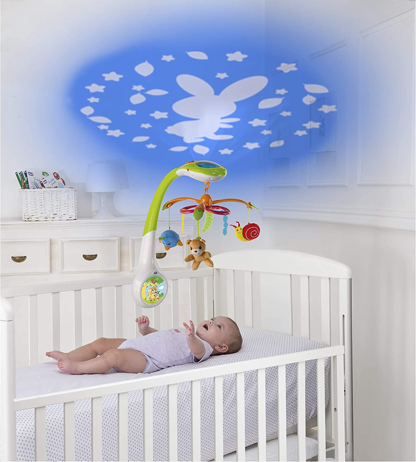 Chicco Magic Forest Cot Mobile Projector, 1490 Grams