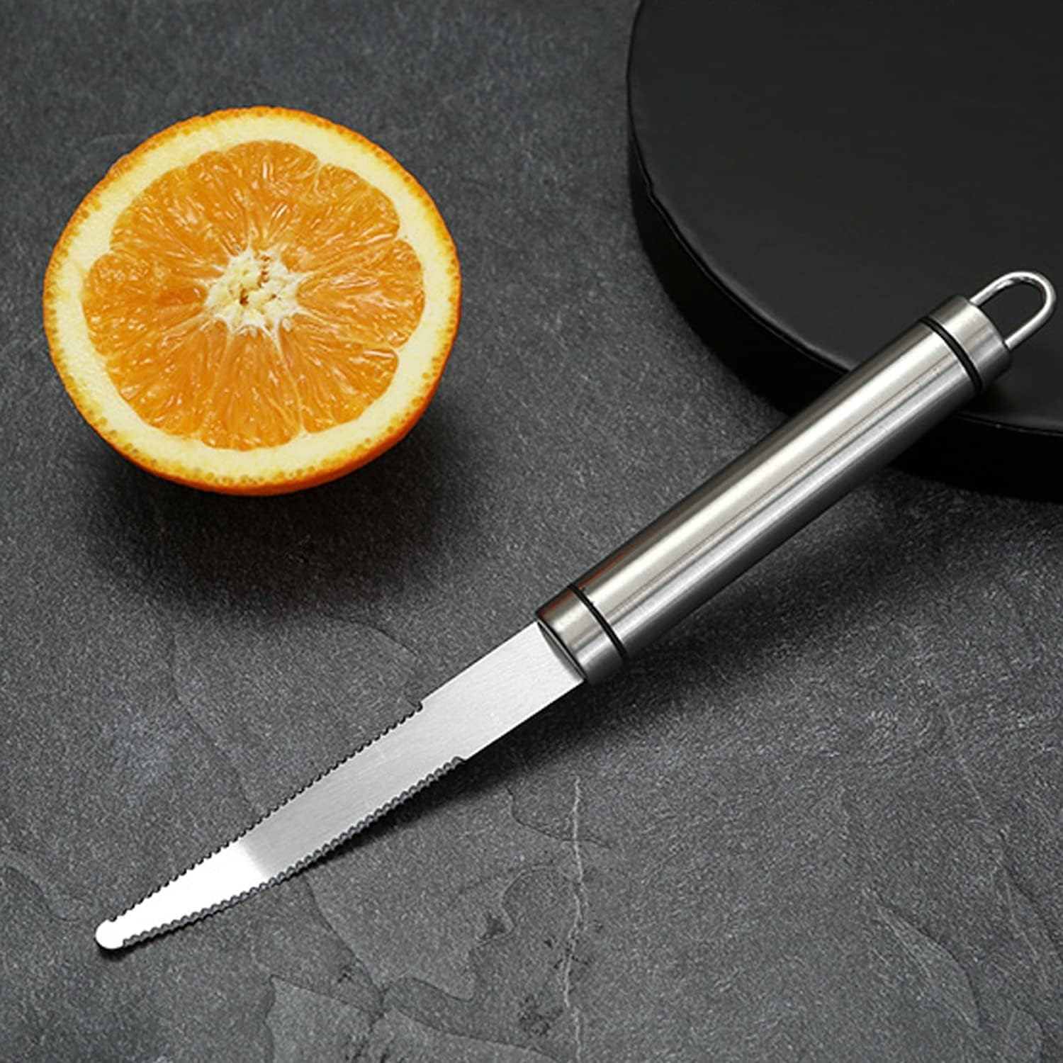 Ayaoch Stainless Steel Grapefruit Knife,Curved Serrated Grapefruit Knife,Suitable for Grapefruit and Oranges