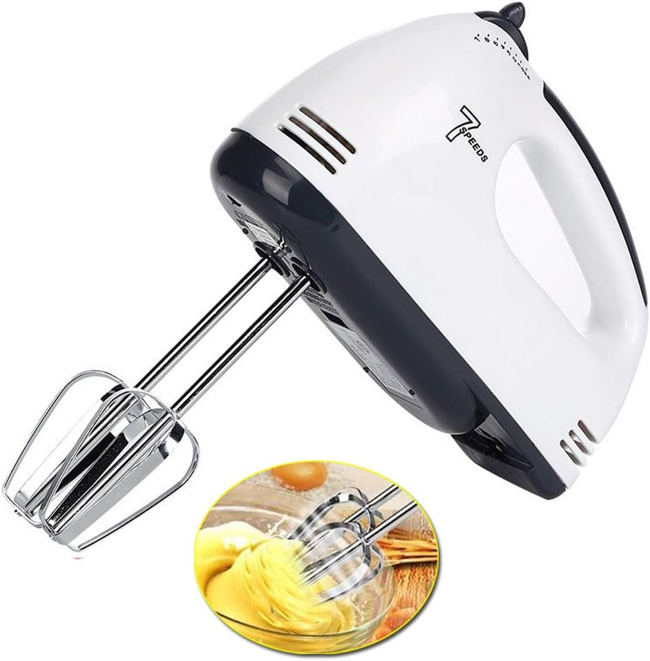 Riiai Electric Hand Mixer, 300W Hand Mixer with 7-Speed, Easy Eject Button and 4 Attachments (Beaters, Whisk) image number 1