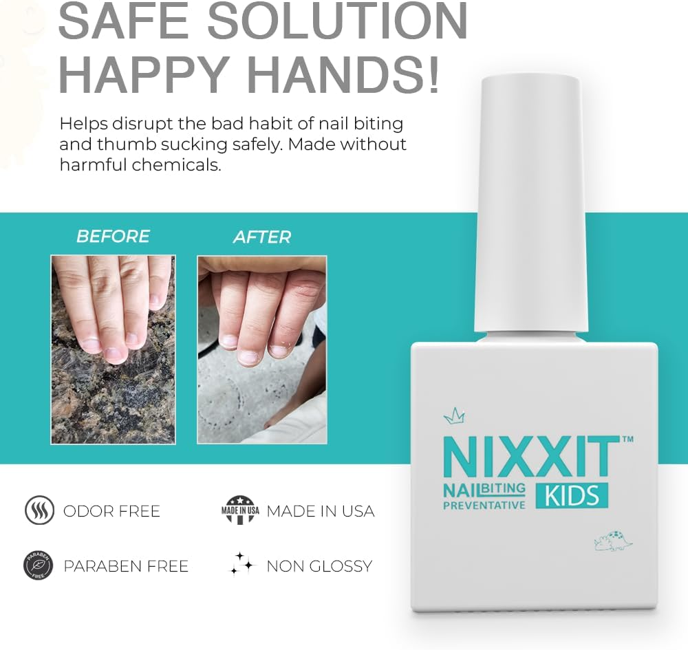 Nail Biting Treatment for Kids - Stop Thumb Sucking for Kids, Toddlers, Children - No Bite Nail Polish Pen - Non Glossy - Deterrent Bitter Taste - Safe & Effective Solution - Paraben Free Prevention image number 4