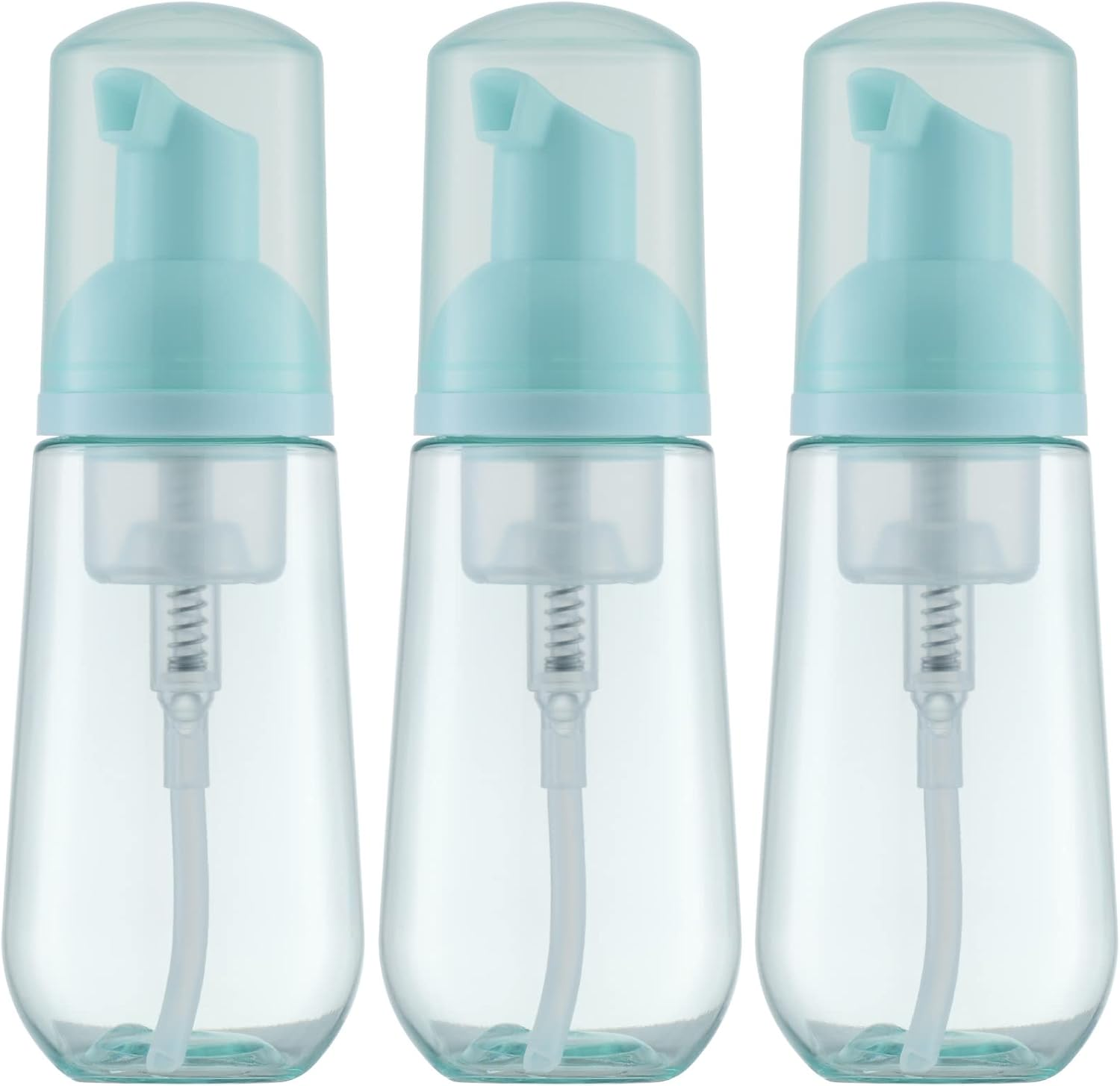 Tekson Soap Foam Bottle, Empty Travel Foaming Lash Shampoo for Cleanser, Dispenser (60Ml, 2 Fl Oz)