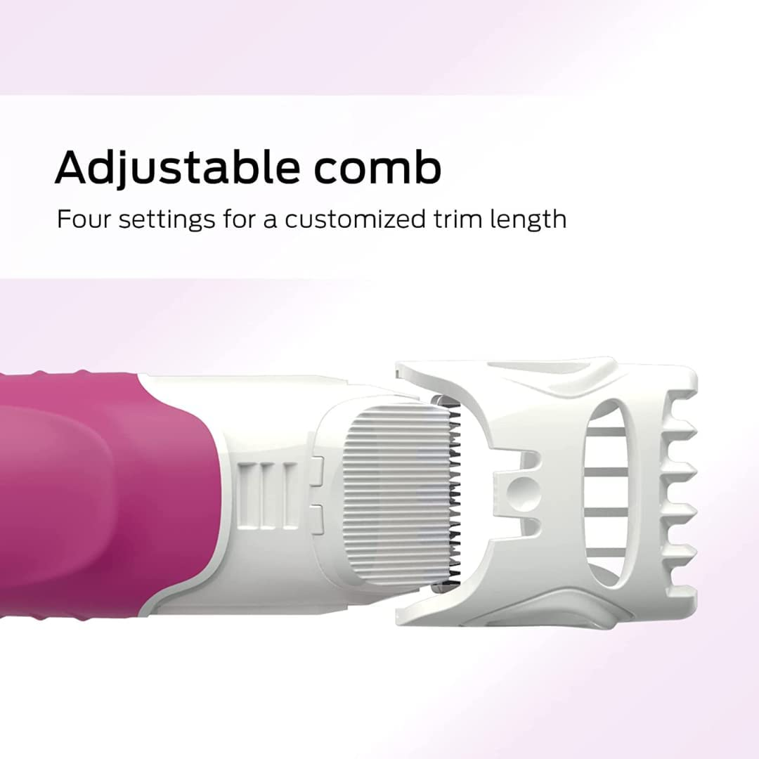 Schick -Silk Salon | Total Bikini | Razor Handle and Bikini Hair Trimmer + 1 | 2 Pack | Shapes Bikini Line | Shaves Bikini Line | Trims Bikini Hair | Moisturises | Battery image number 4