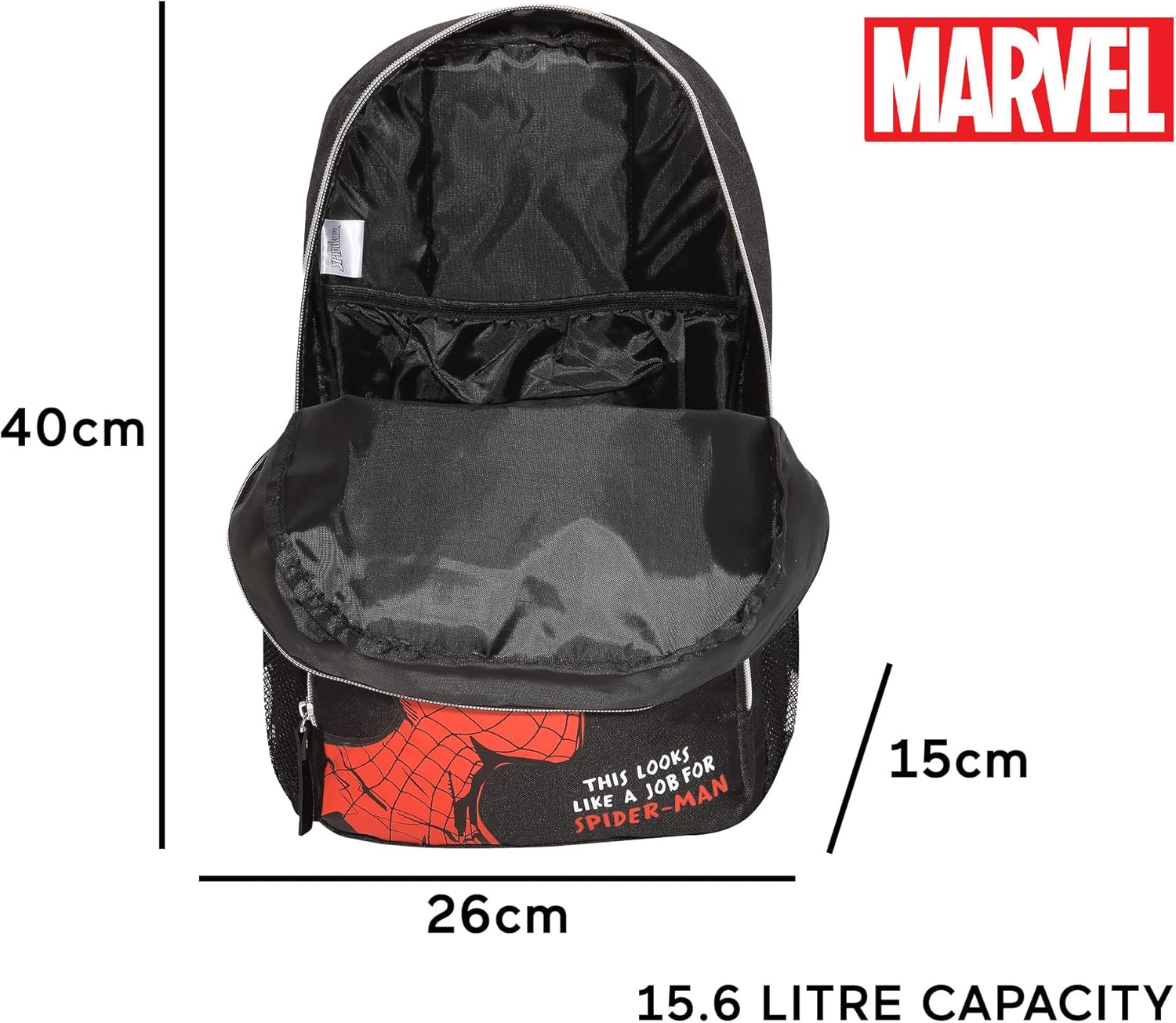 Marvel Comics Spider-Man Web Head Boys Backpack | Official Merchandise | Avengers Superhero Back to School Rucksack, Birthday Gift Idea for Boys image number 3