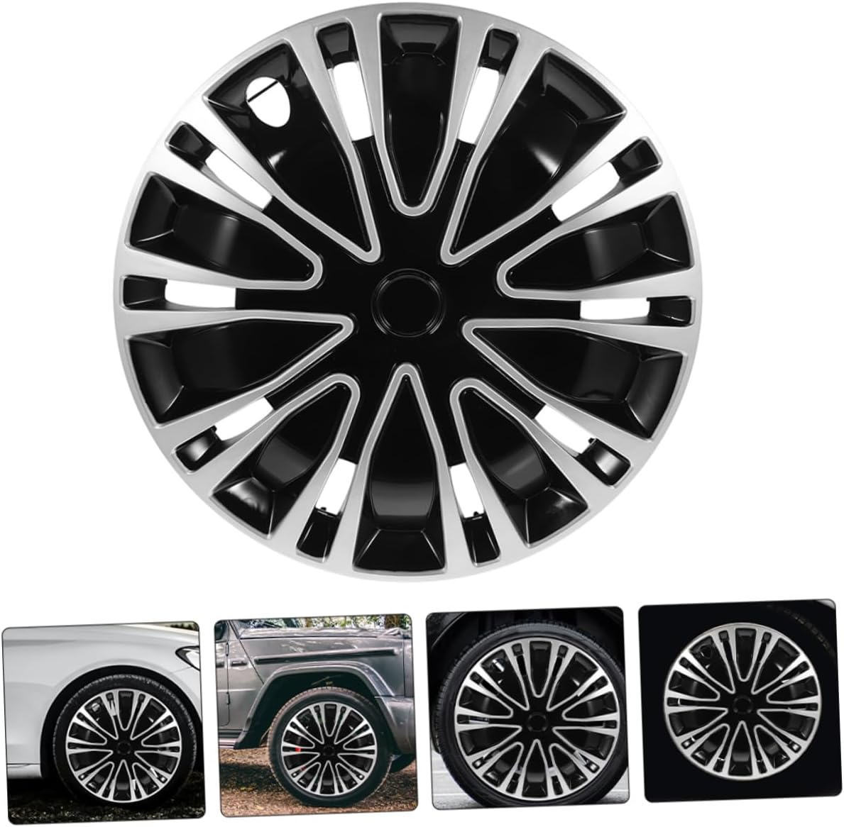 GETAJGHSD Hubcap Decoration for Car Wheel Hub Cover Replacement Fit for Vehicle Wheel Accessories Trailer Hub Cover Alternative image number 5