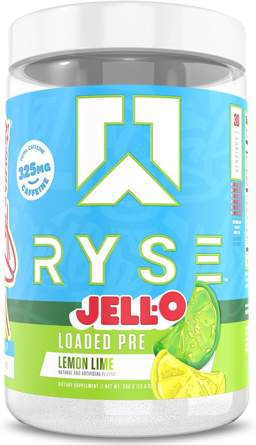 Ryse Loaded Preworkout Powder 390 G, Jell-O Lemon Lime, 30 Servings image number 3