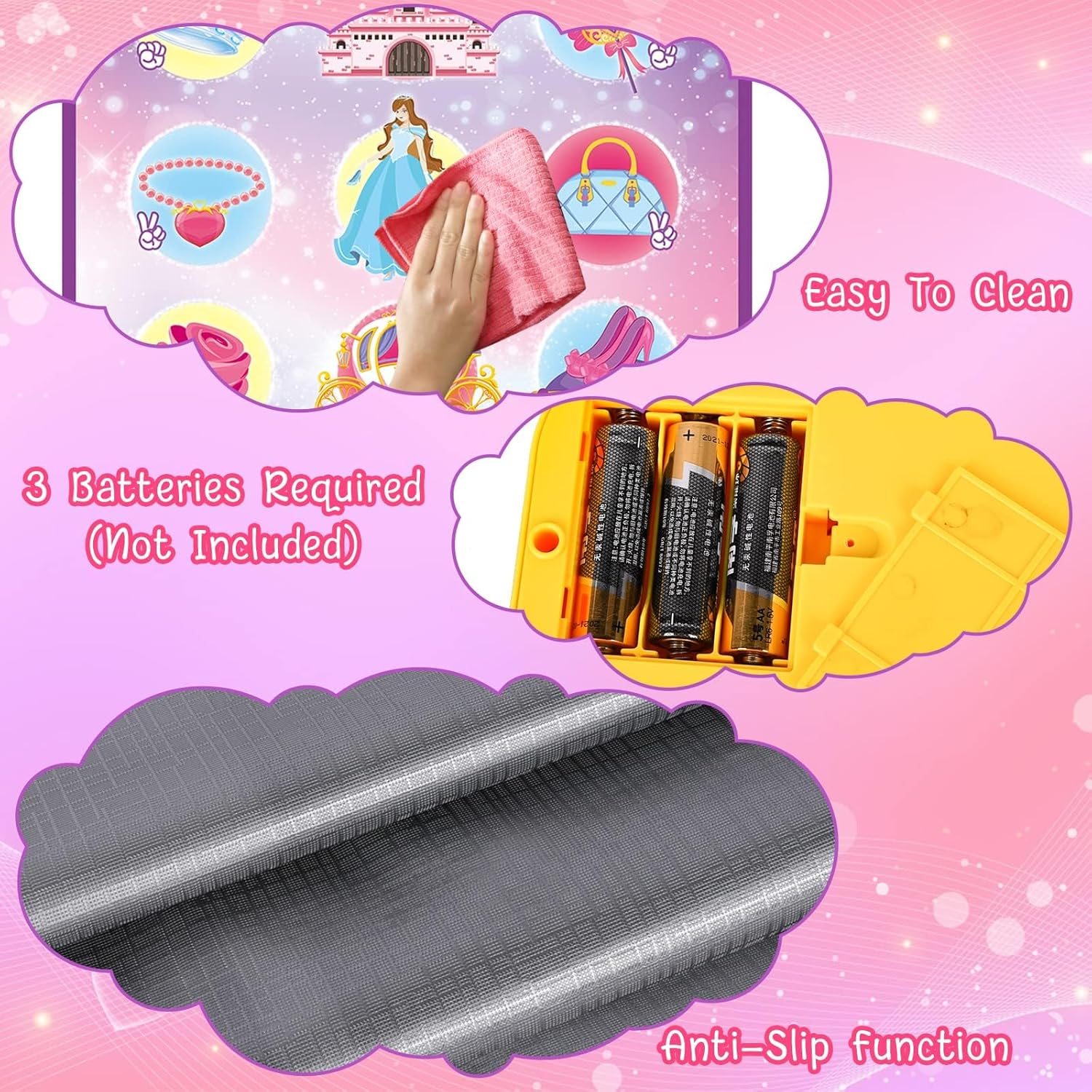 Children'S Dance Mat Toy, Musical Mat with 5 Play Modes, 3 Challenge Levels and LED Lights, Children'S Dance Mat, Birthday Gift, Electronic Educational Toys for 3-12 Years Olds image number 1