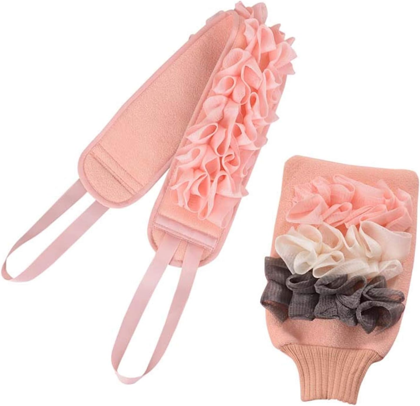 Back Scrubber for Shower Extended Body Scrubber Body Brush 2 in 1 Exfoliating Brush Strong and Sturdy Shower Brush，Rich in Bubbles, Exfoliating, Suitable for Adults and Children(2Pcs) XIAOYU image number 5