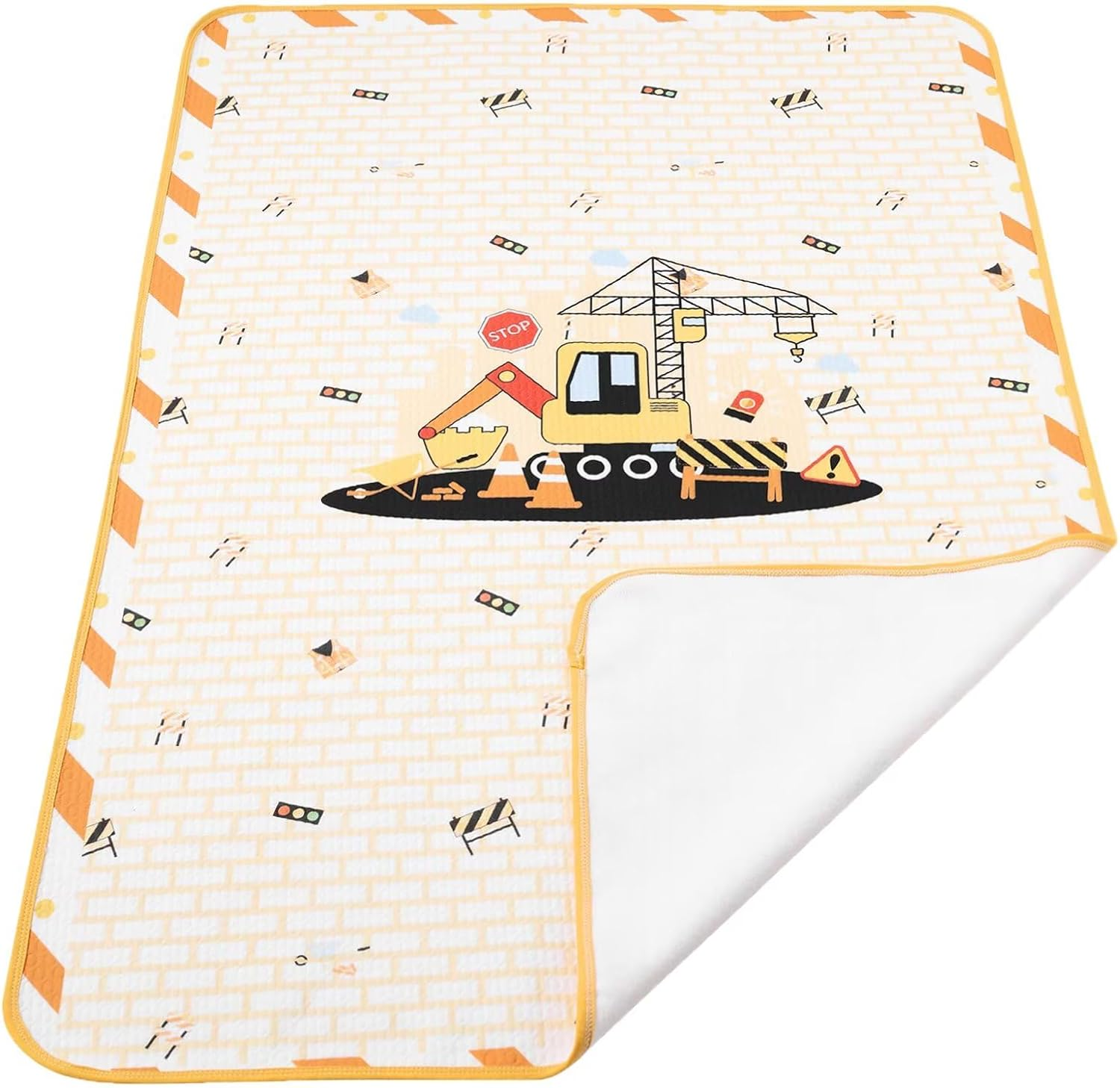 Landofgenie Oversized Waterproof Changing Mat 80 X 120 Cm Washable Reusable Changing Mat - Bunny