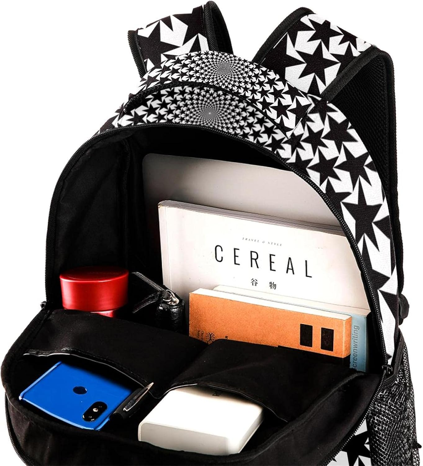 Stars Vortex Backpack Students Shoulder Bags Travel Bag College School Tote Backpacks