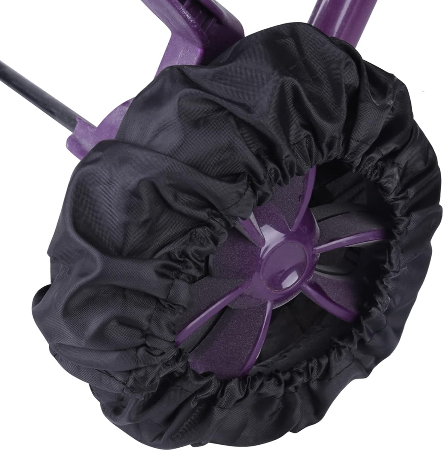 4Pcs Baby Stroller Wheel Cover, Dust Tire Cover for Infant Pram Stroller, Protect Floor inside with Premium Polyester, Easy to Use and Store, Suitable for Wheels 12~25Cm (S)