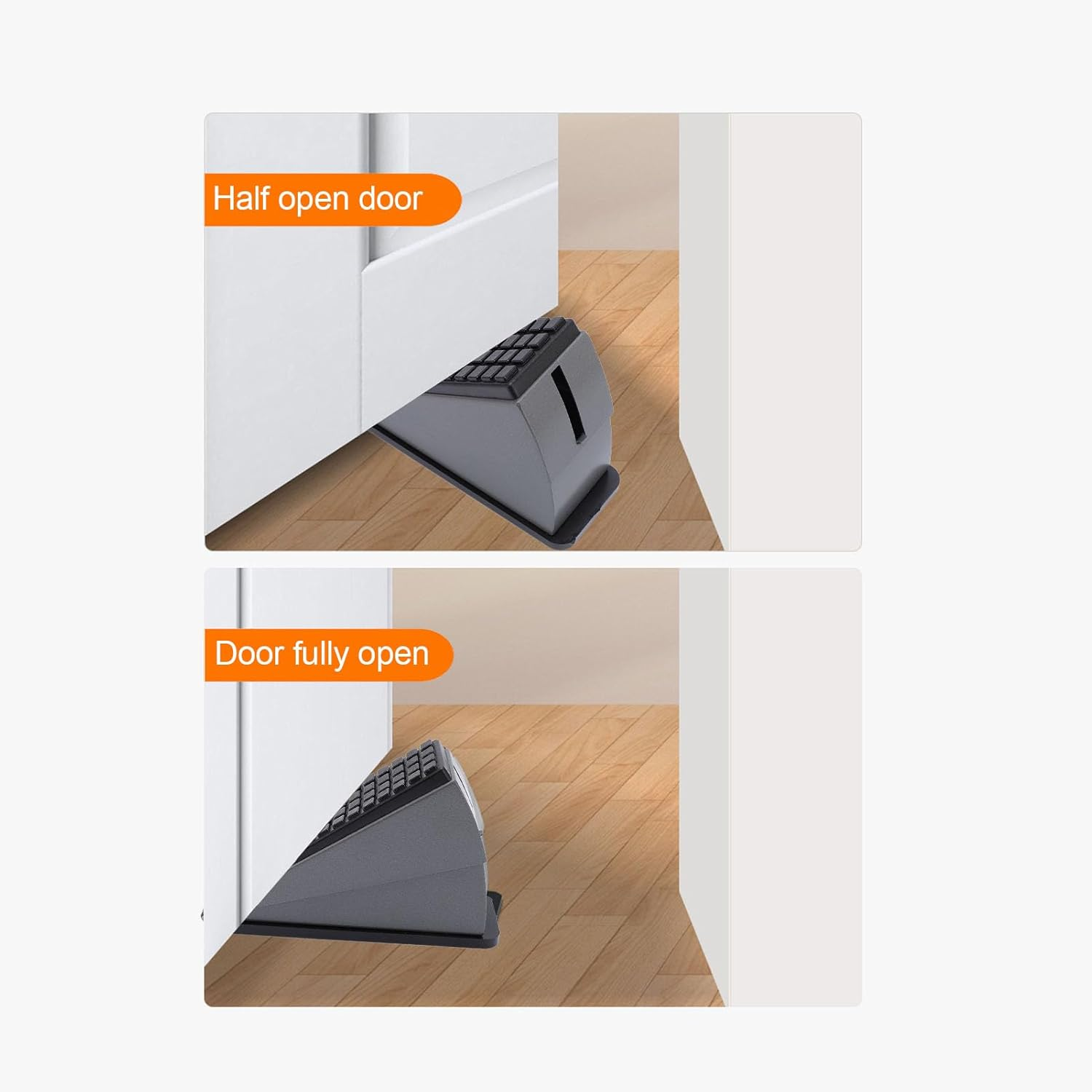 Heavy Duty Door Stopper, Large Door Stoppers for Bottom of Door, 3 in Tall Door Stop Wedges Suits Any Heavy Door, 20 to 60Mm Door Stop for Bedroom Living Room Kitchen Toilet image number 3