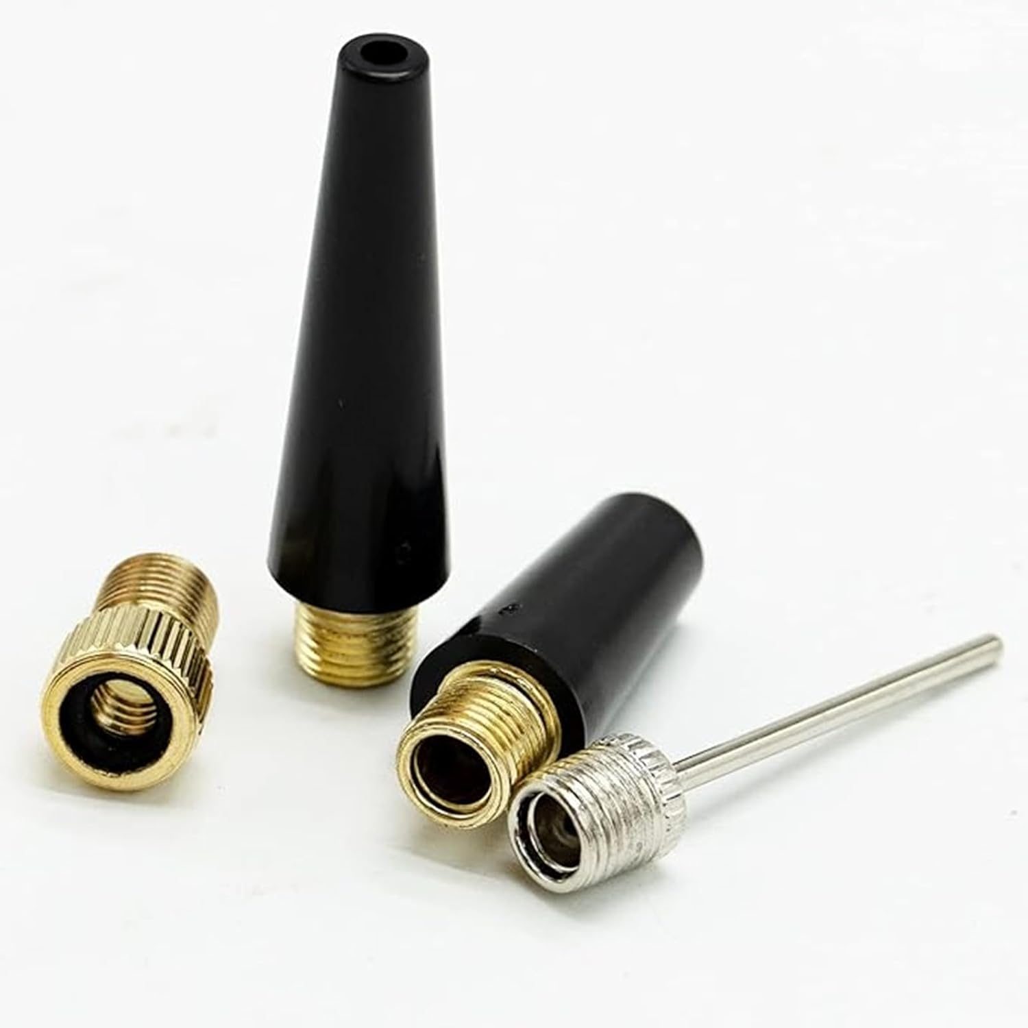 JZUNHN 4Pcs Ball Pump Needle Set Needle Inflator Kit Needle Nozzle Adapter Portable Tire Inflabtor Air Comressor Air Nozzle Pump Adapter Kit for Inflatables, Sports Balls and Bicycles image number 5