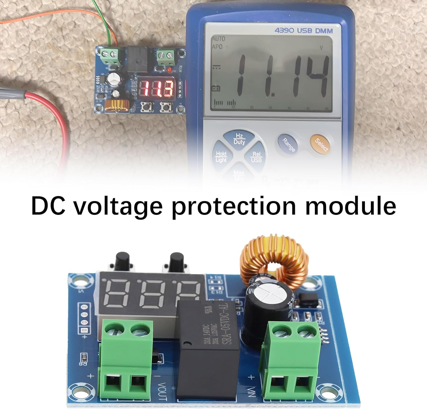 VGOL 2Pcs XH-M609 Battery Low Voltage Disconnect Module Low Voltage Cut off with Digital Display Disconnect Protection for Various Battery and Lithium 12V-36V