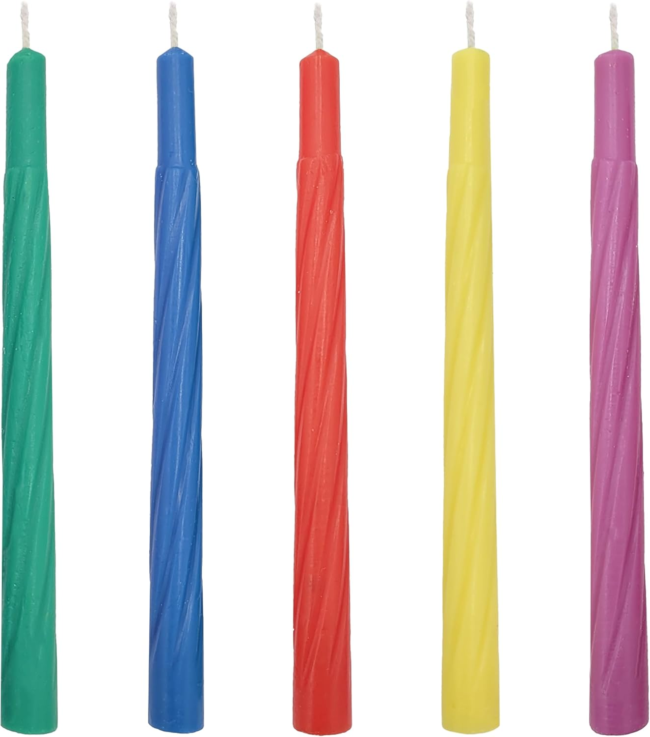 The Dreidel Company Menorah Candles Chanukah Candles 44 Colorful Hanukkah Candles for All 8 Nights of Chanukah (20-Pack) image number 1