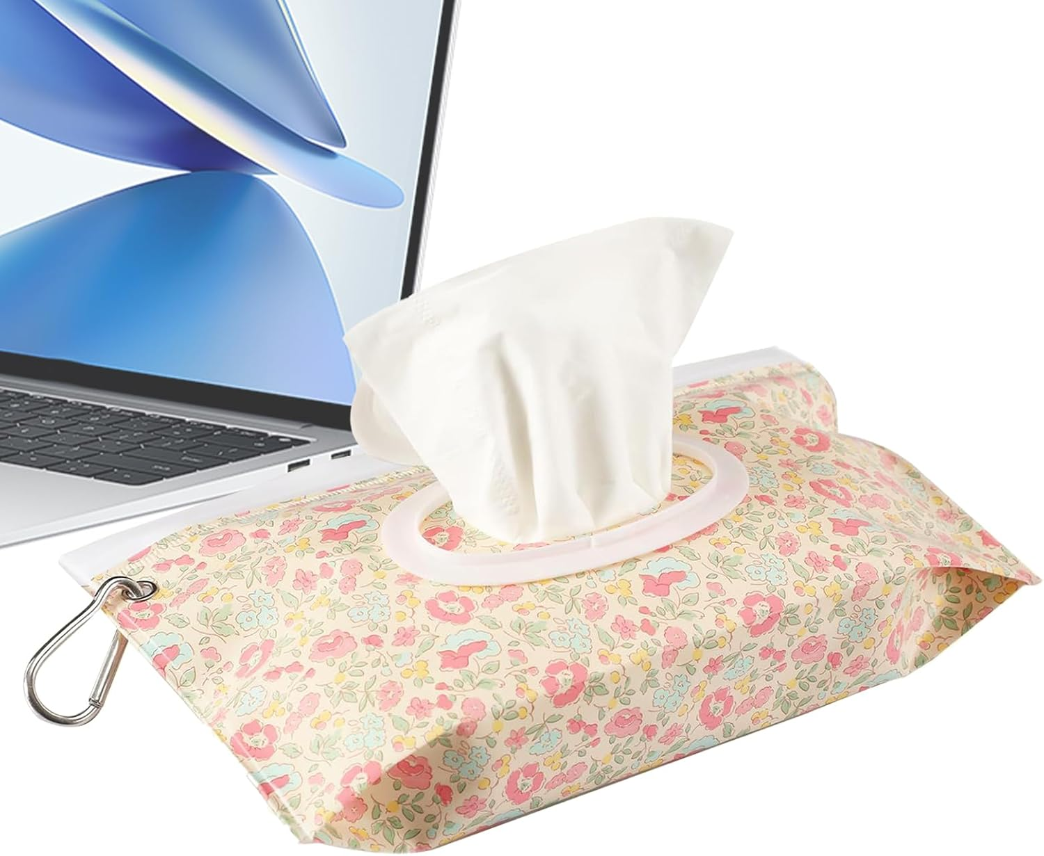 Travel Baby Wipes Case,Wipes Holder | Refillable Airtight Reusable Quick Access Container for Travel Bathroom Girl Stroller