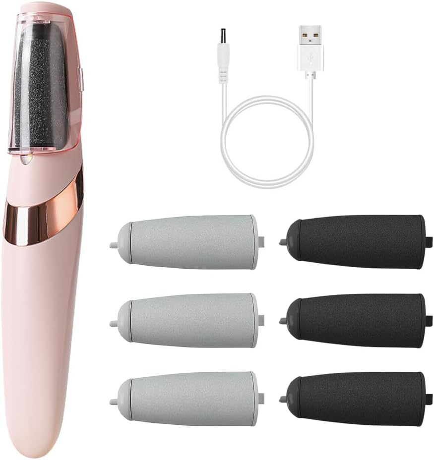 RANJIMA Wireless Electric Callus Remover, USB Rechargeable Electronic Foot File, Foot Care for Hard, Dead and Cracked Dry Skin image number 2