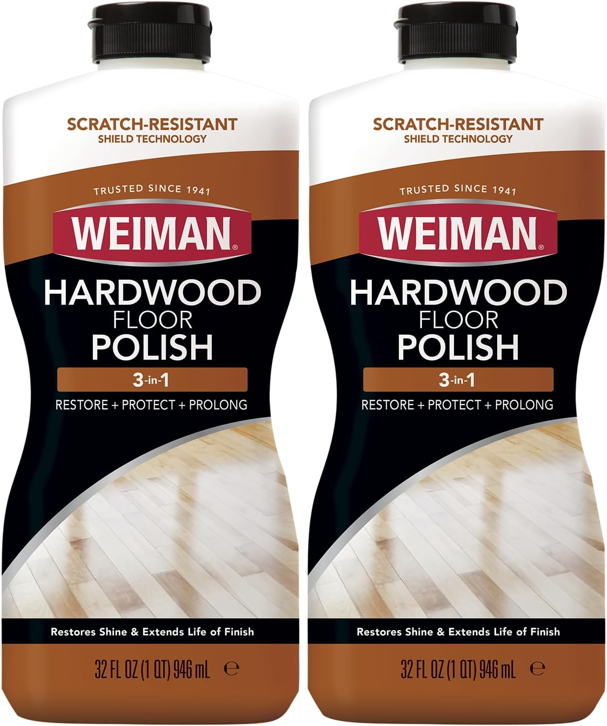 Weiman Hardwood Polish and Restorer - Wood Floor Cleaner for High-Traffic Areas - Removes Scratches & Restores Natural Shine - 946Ml, Pack of 2 image number 6