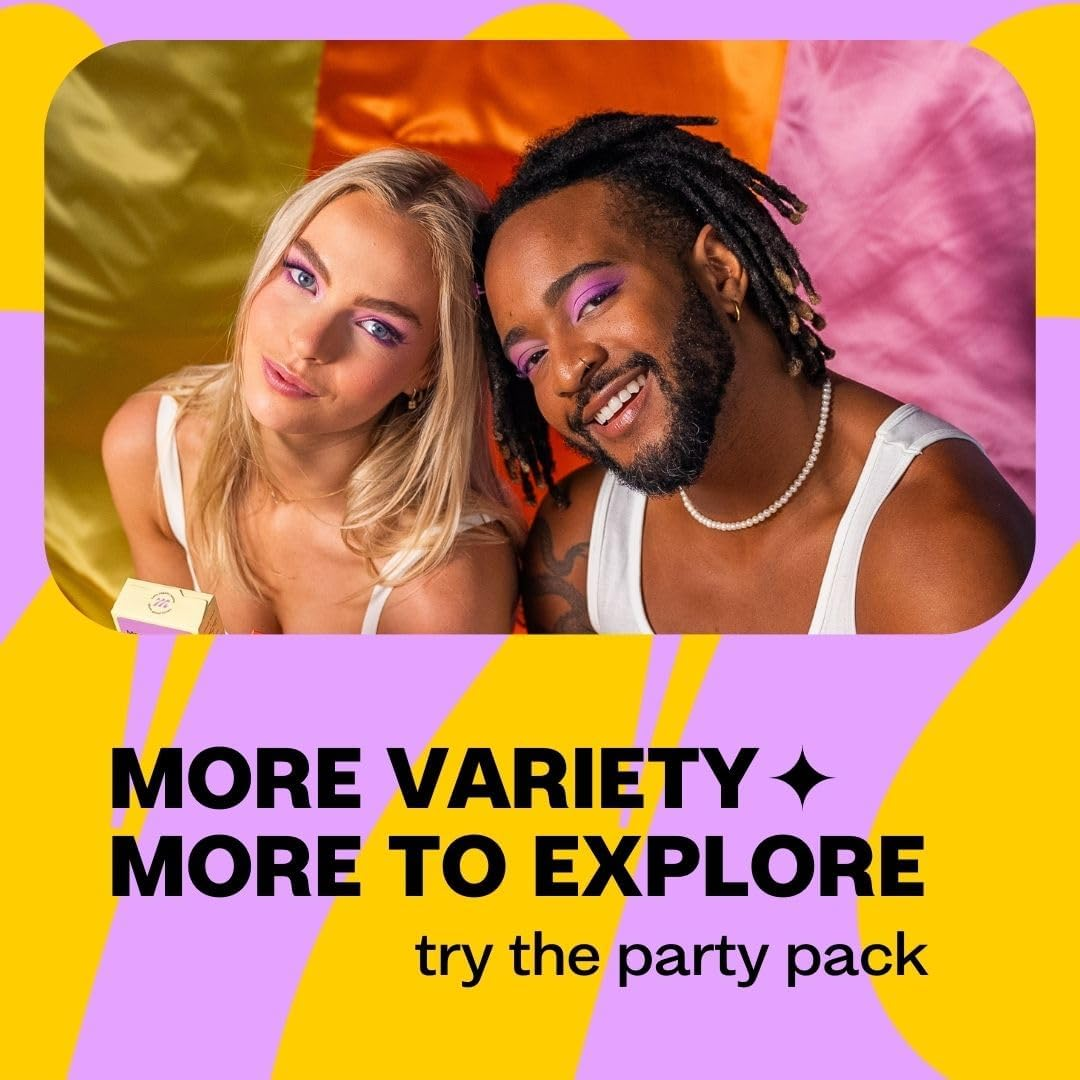 Moments Party Pack Assorted Condoms - Vegan Society Certified, Flavoured, Extra Lubricated, Premium Quality Natural Rubber Latex, Gynaecologically & Dermatologically Tested (30 X Assorted Natural Latex Condoms) image number 1