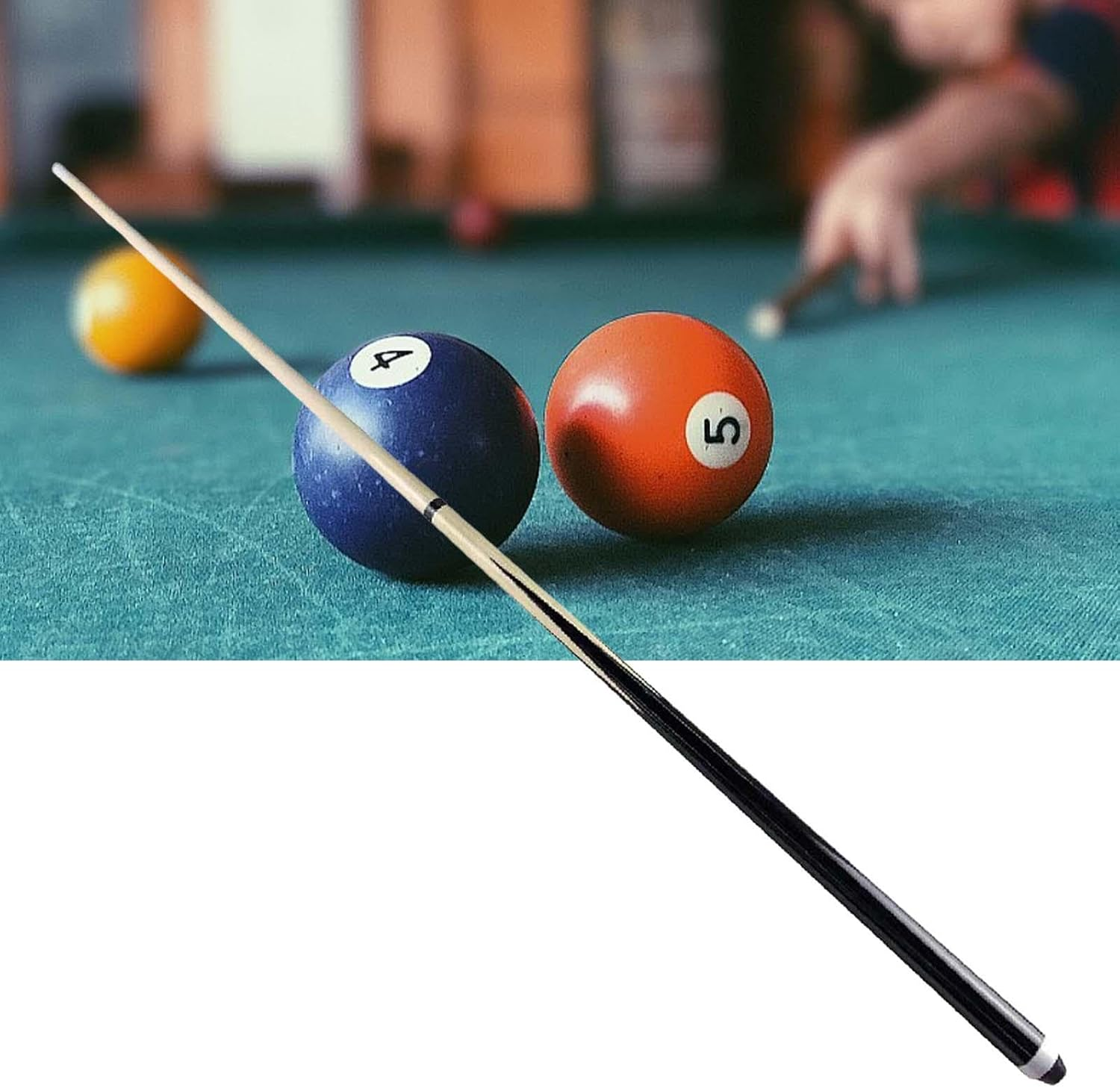 Small Pool Cue, Billiard Rod for Kids, Adjustable, Beginners Portable Wooden Short Pool Cue, Pool Table Accessories image number 1