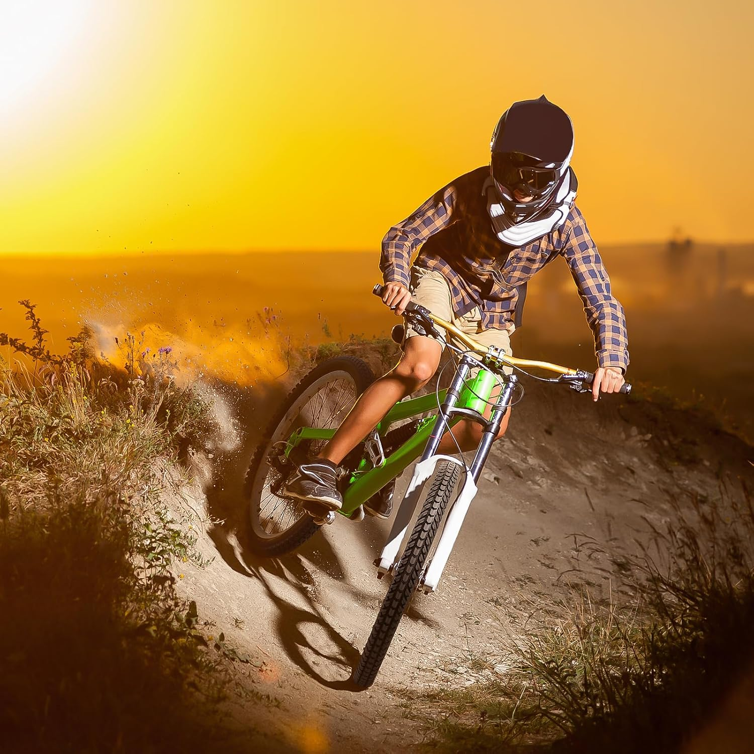 Yunscm 2 Pcs,26X1.95 Bike Tires,26X1.95 Bike Tyres,26X1.95 Bicycle Tires,26X1.95 Bike Tyre + Bike Inner Tube Schrader Valve 32Mm+Rim Strap+Tire Lever,Mountain Bike Tire 26X1.95,Mtb Tire 26X1.95,Y-069 image number 1