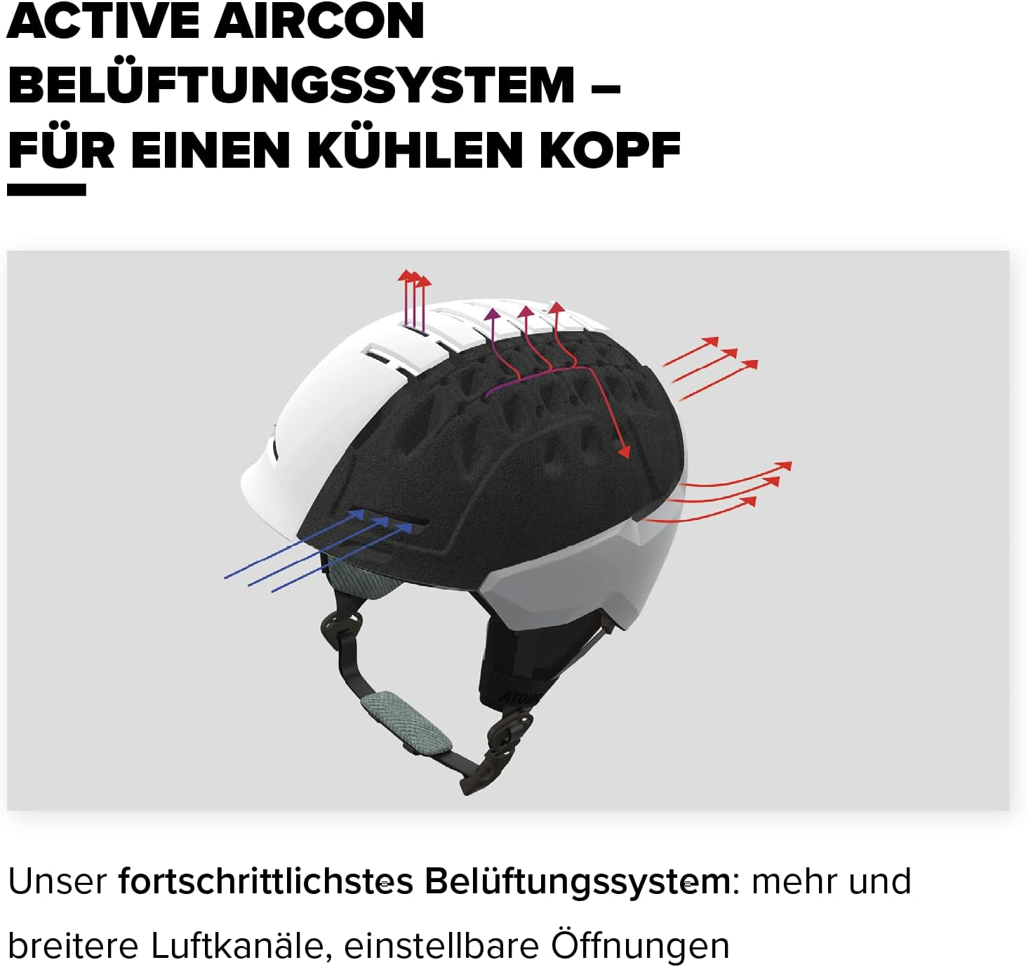 ATOMIC Savor Visor Stroeo Helmet, 55/59 Cm image number 2
